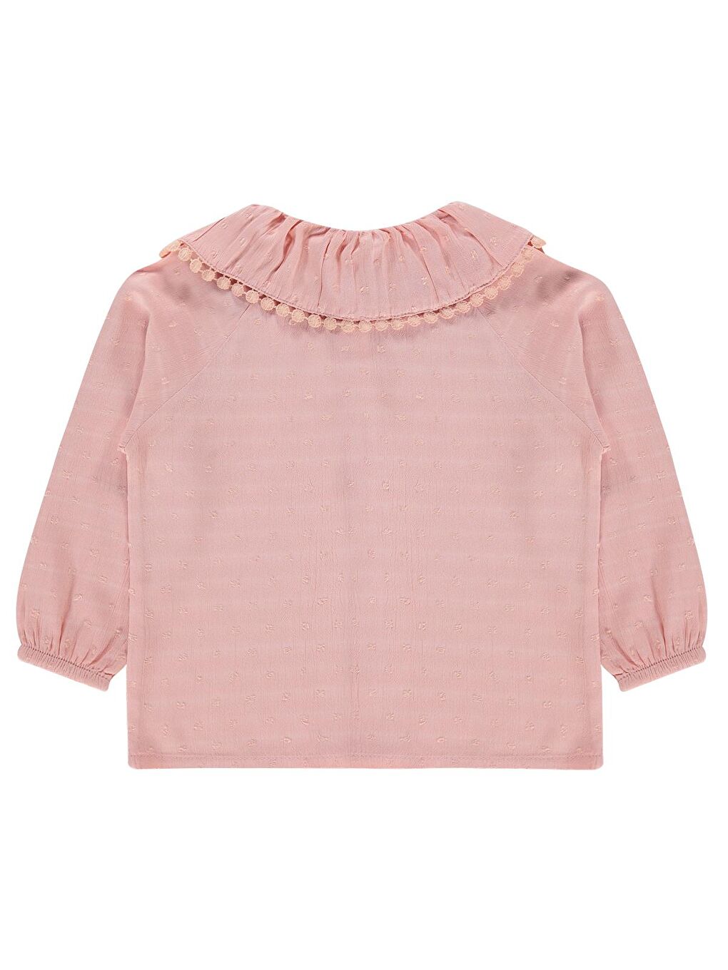 Pembe Kız Çocuk Reglan Kollu Gömlek-1