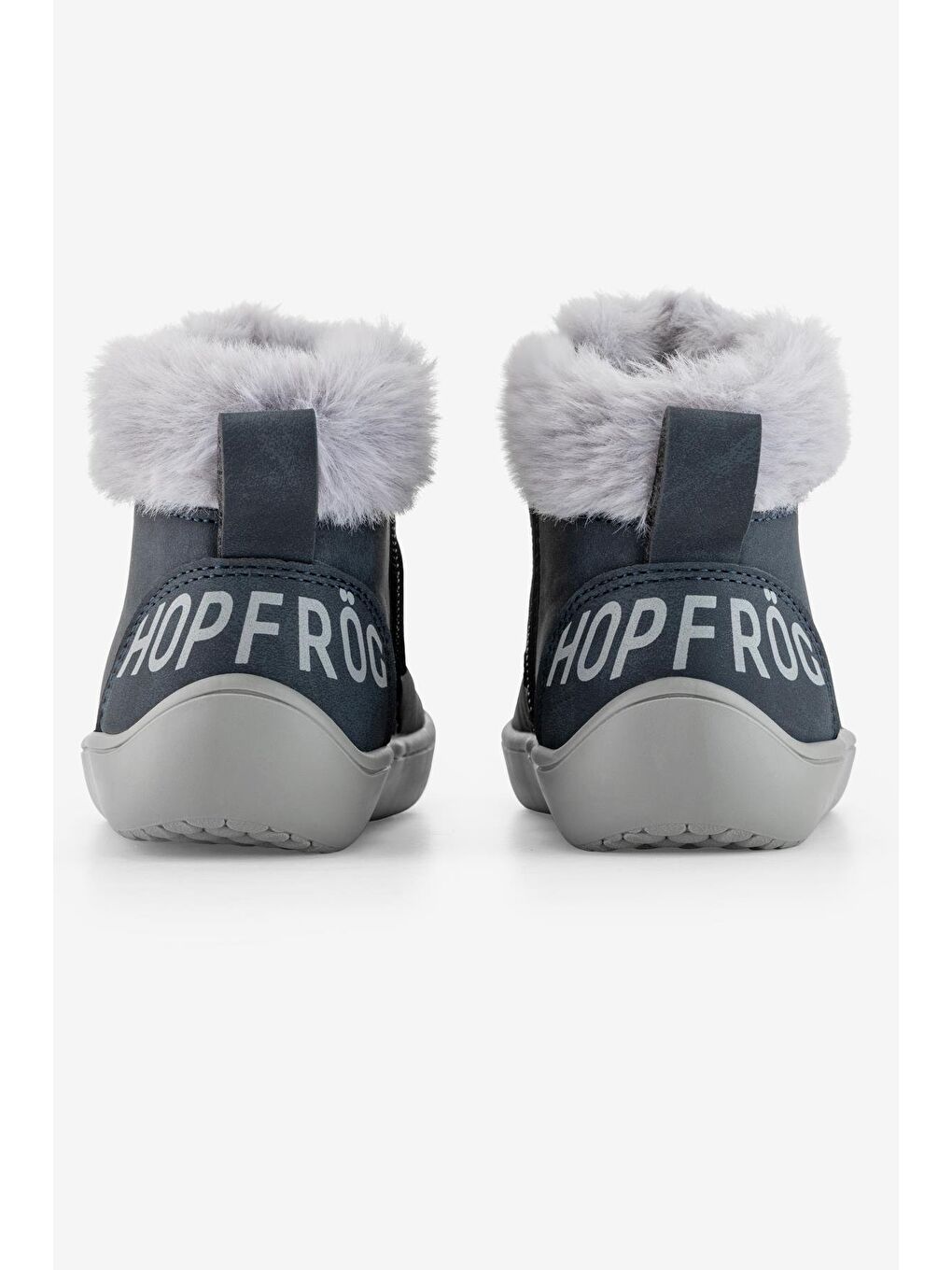 Furry Boots Lacivert Nubuk Barefoot Çocuk Botu-6