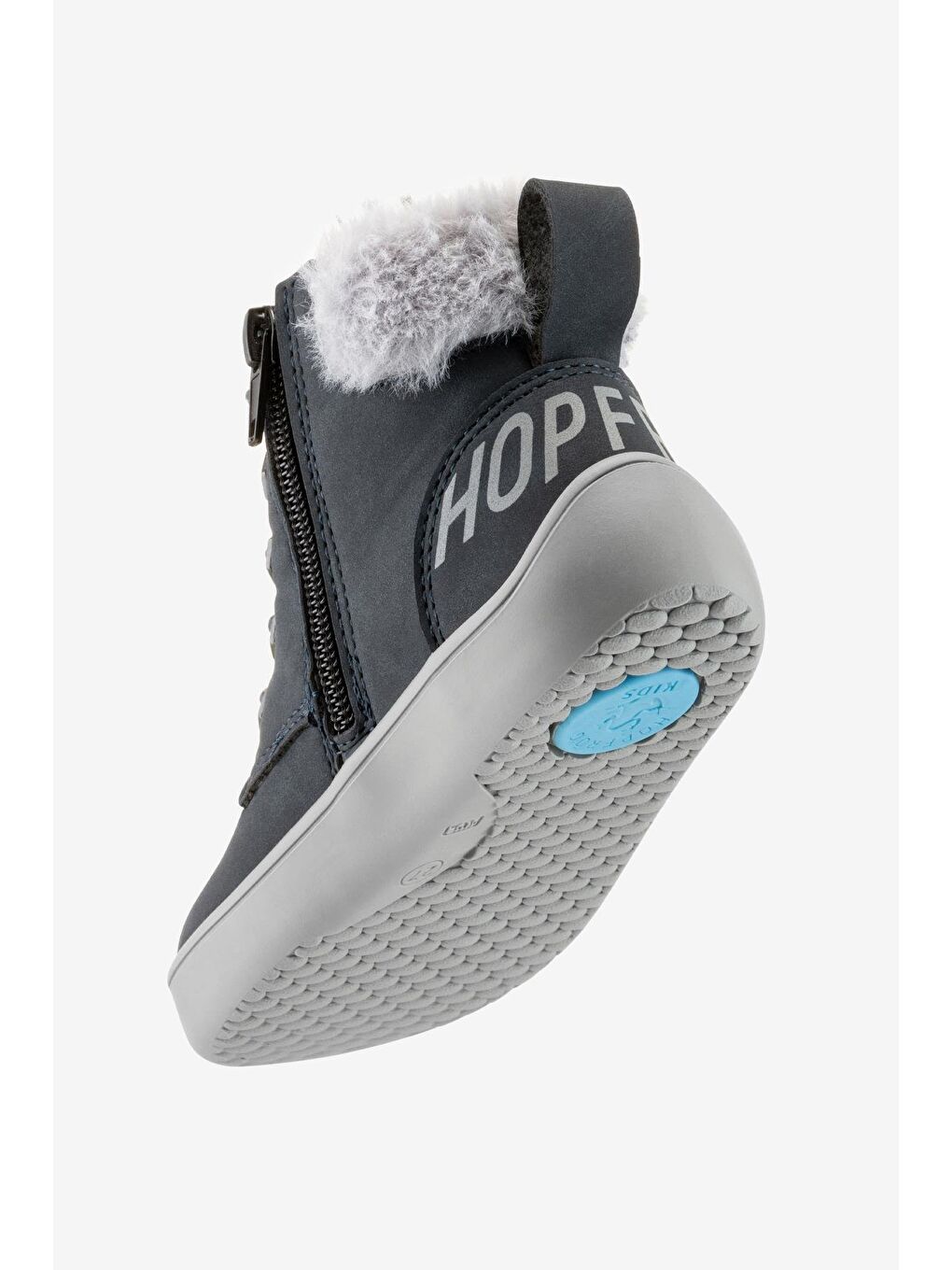 Furry Boots Lacivert Nubuk Barefoot Çocuk Botu-7