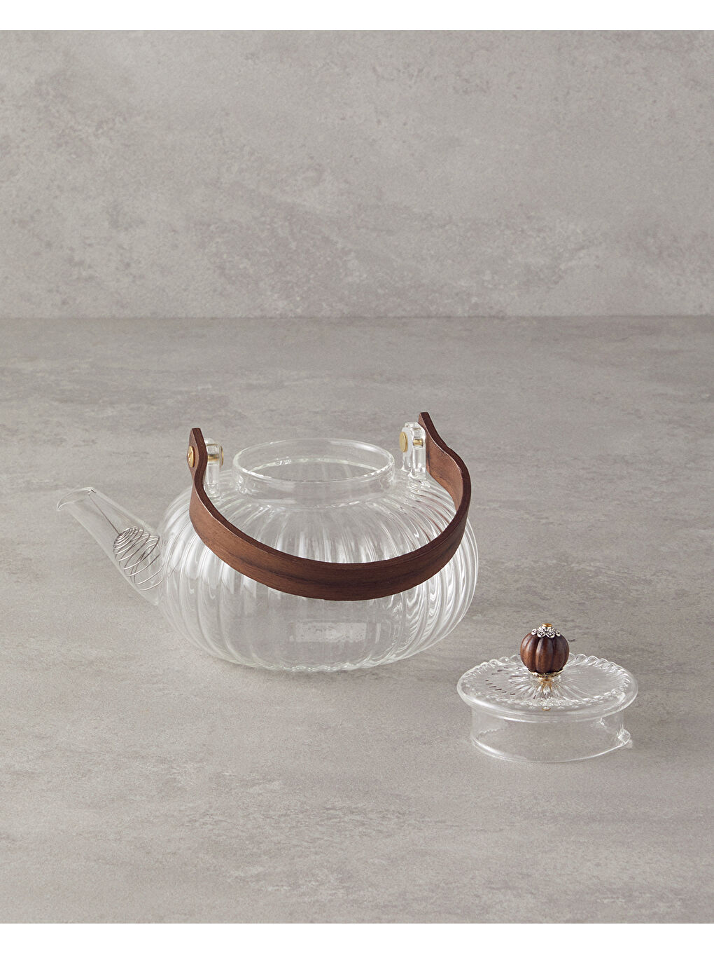 Renksiz Eva Borosilikat Demlik 800 ml Şeffaf-1