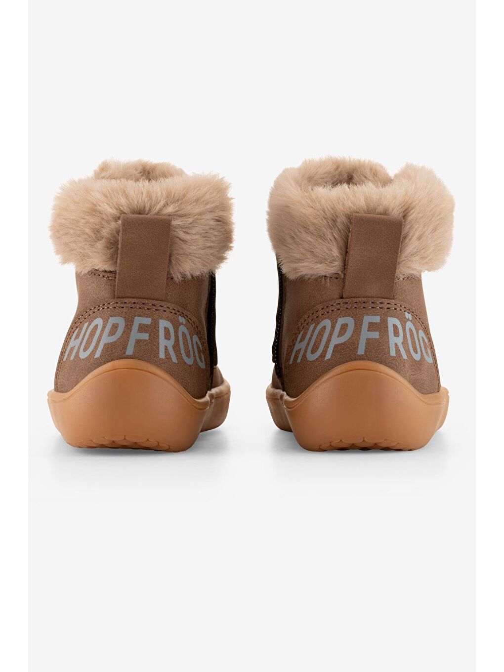 Furry Boots Kahverengi Meşe Barefoot Çocuk Botu-6