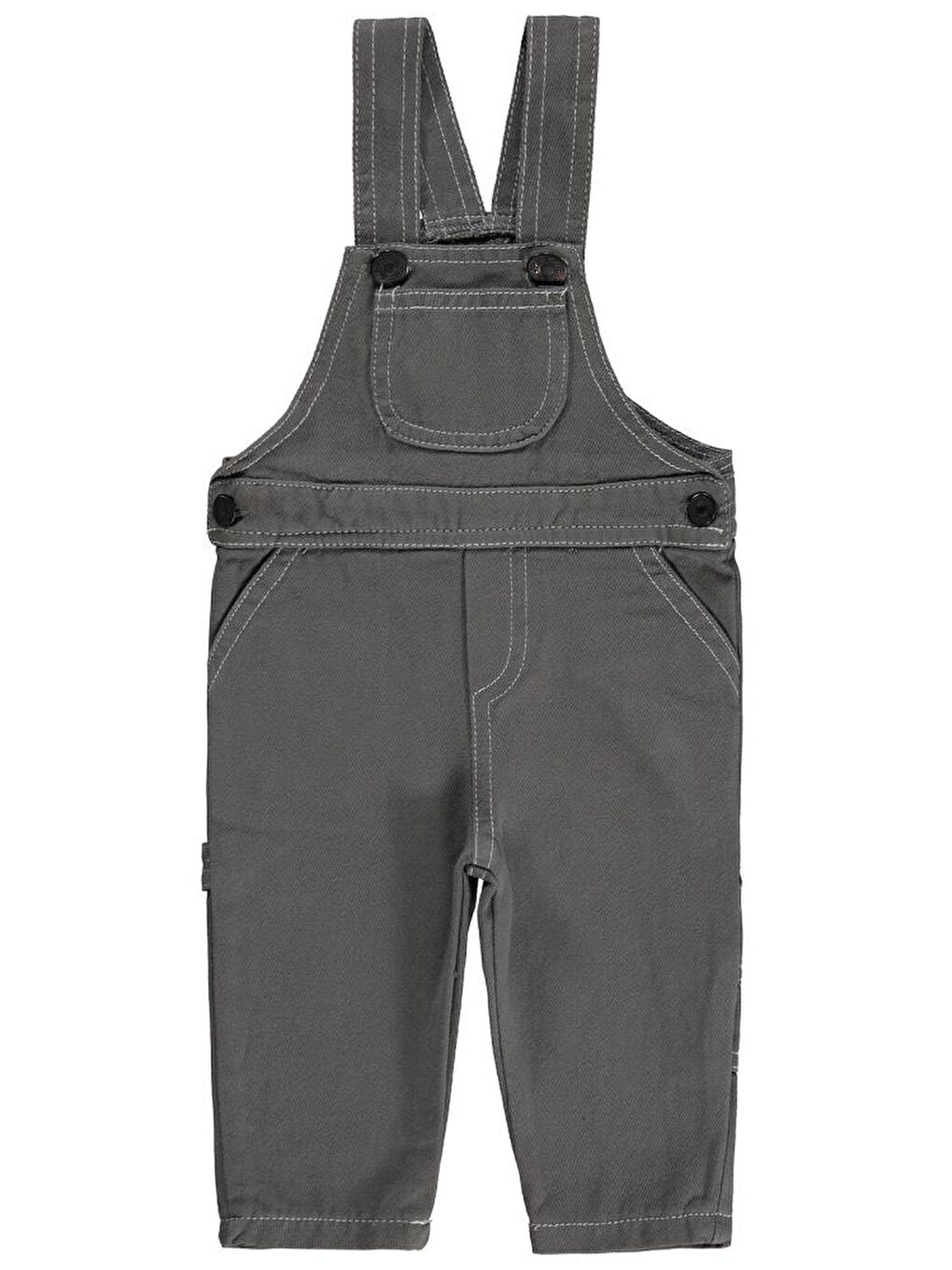 Baby Arlo Overalls 6-18 Ay Salopet - Gri 6-9 Ay