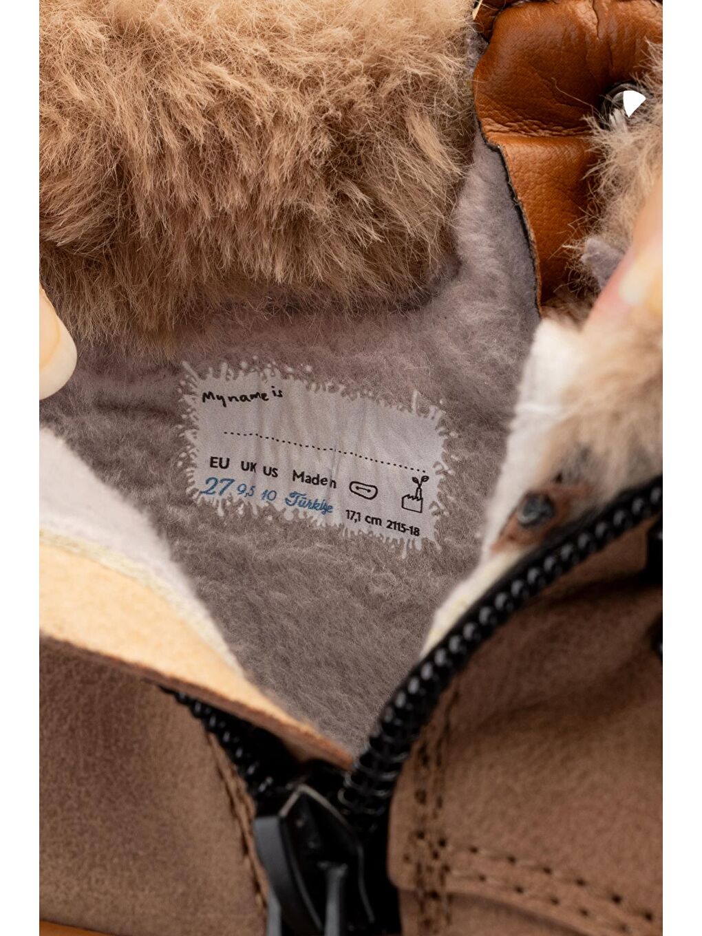 Furry Boots Kahverengi Meşe Barefoot Çocuk Botu-9