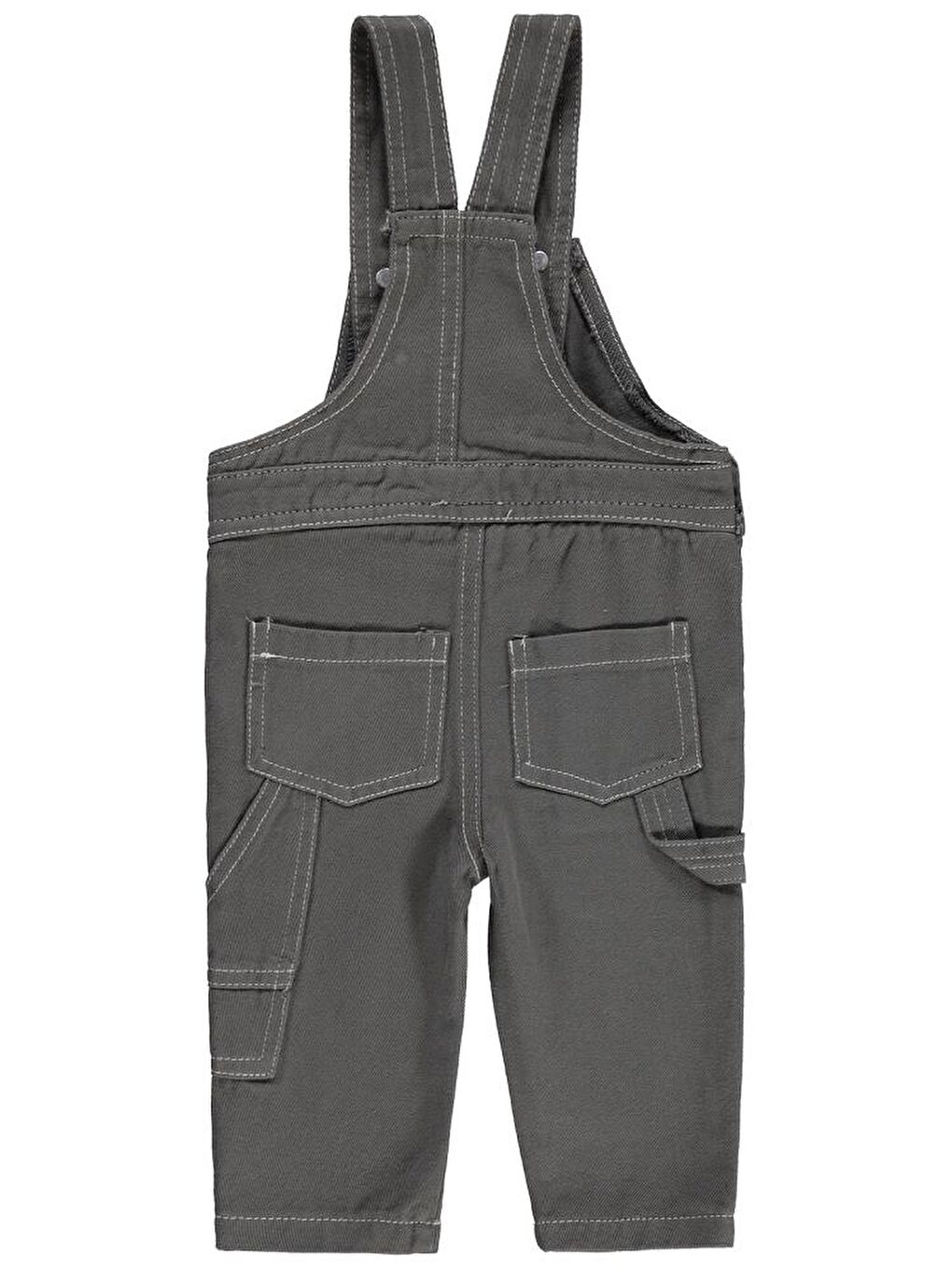 Baby Arlo Overalls 6-18 Ay Salopet - Gri 6-9 Ay-1