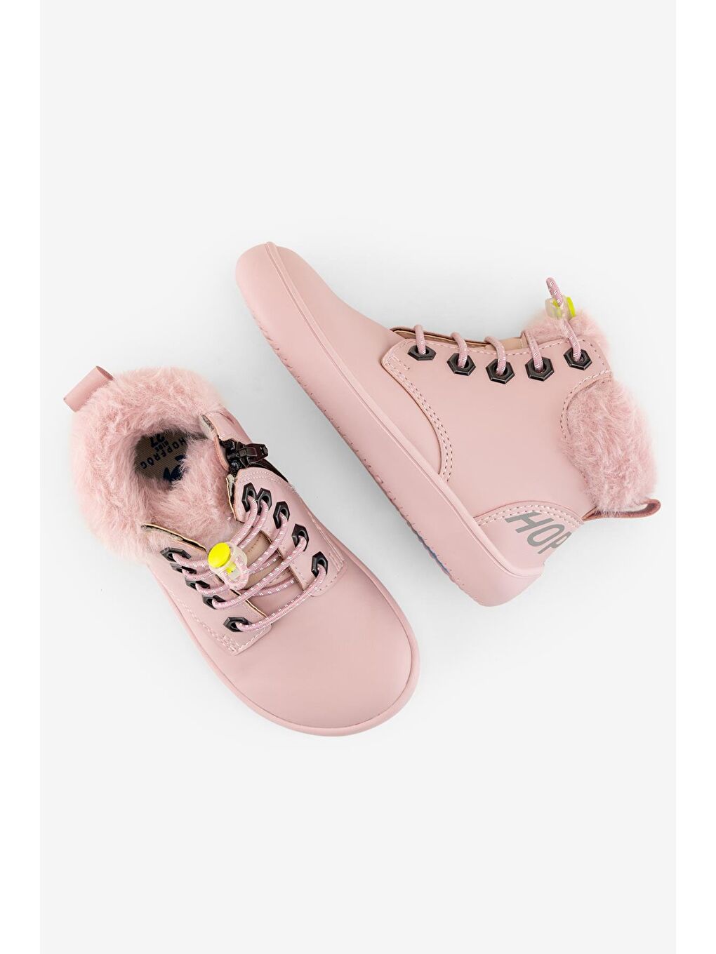 Furry Boots Pembe Lotus Barefoot Çocuk Botu-2