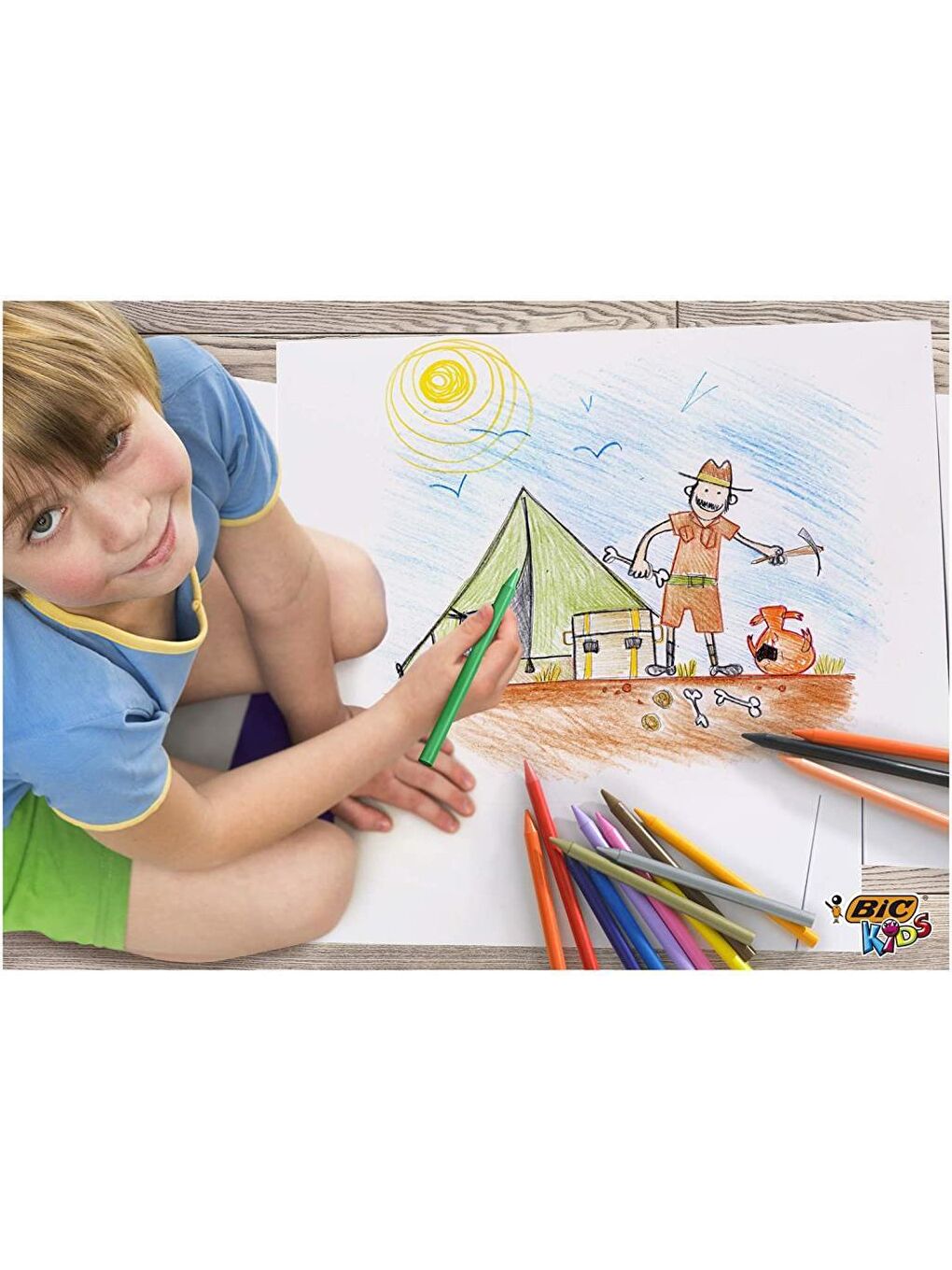 Bic Karışık Asorti Kids Plastidecor Silinebilir Mum Pastel Boya 18 Renk - 1