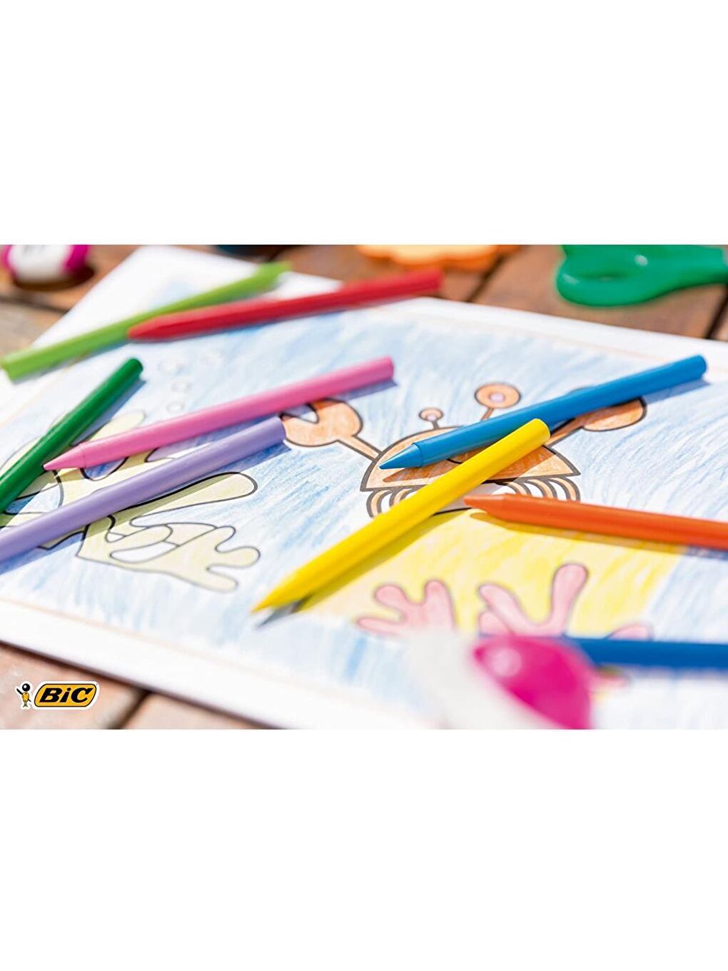 Bic Karışık Asorti Kids Plastidecor Silinebilir Mum Pastel Boya 18 Renk - 2