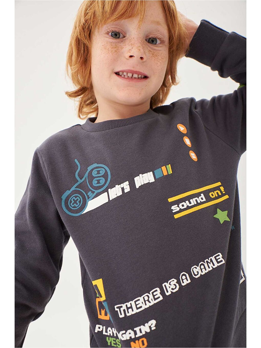 Boboli Erkek Çocuk Sweatshirt Antrasit