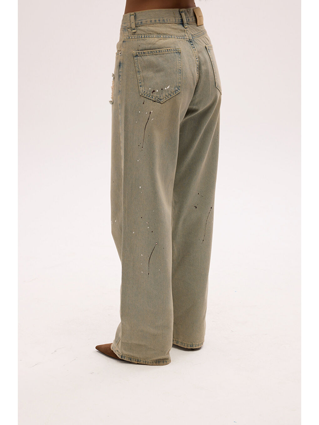 Touch Kirli Yeşil Jean Pantolon-1