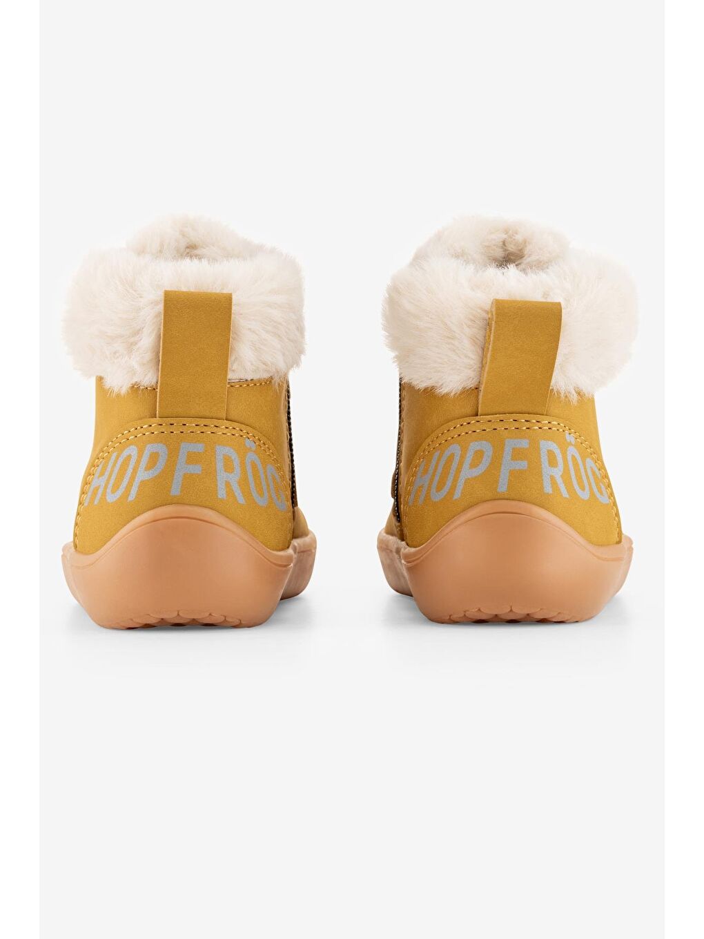 Furry Boots Sarı Nubuk Barefoot Çocuk Botu-6