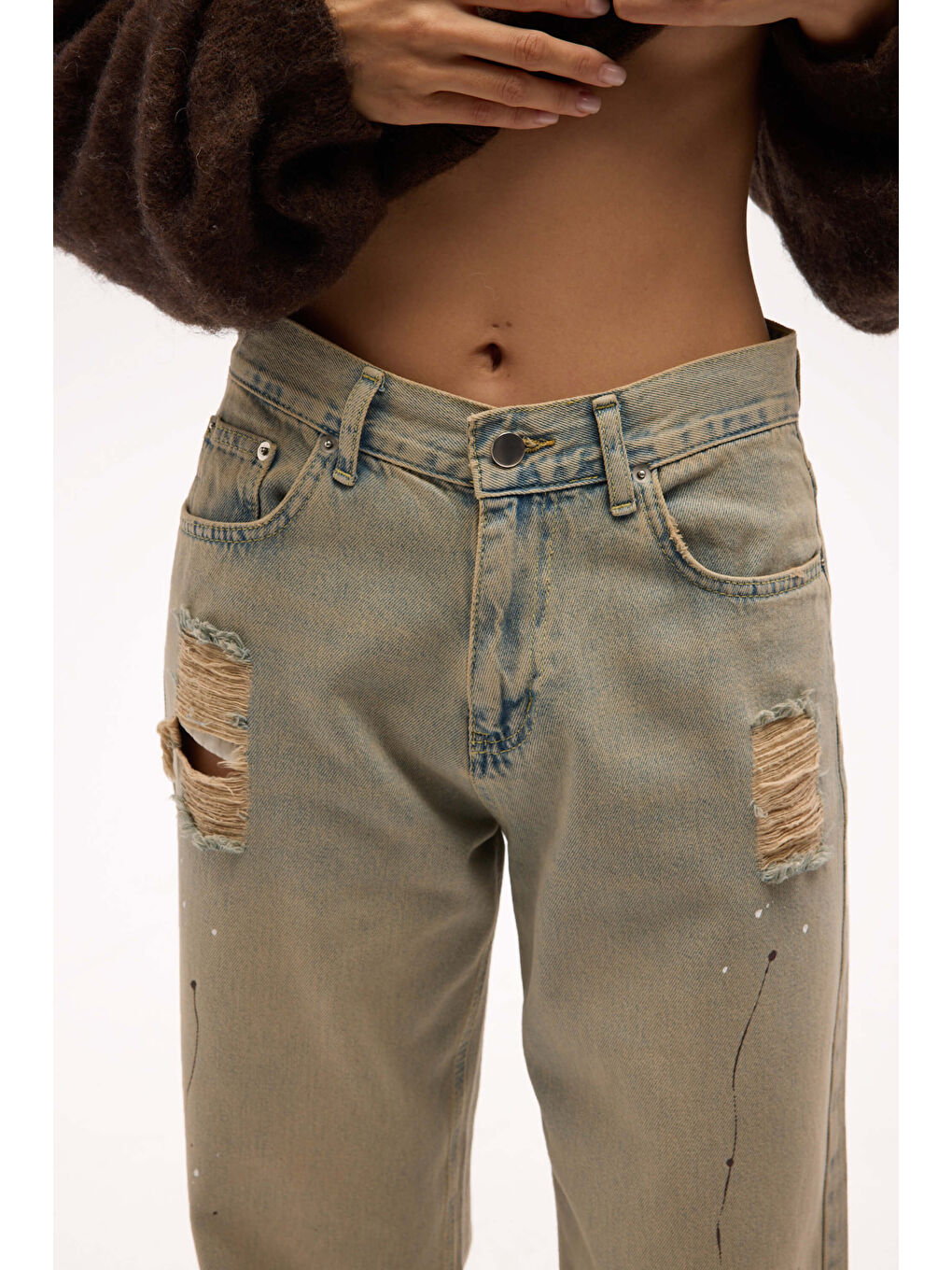 Touch Kirli Yeşil Jean Pantolon-2