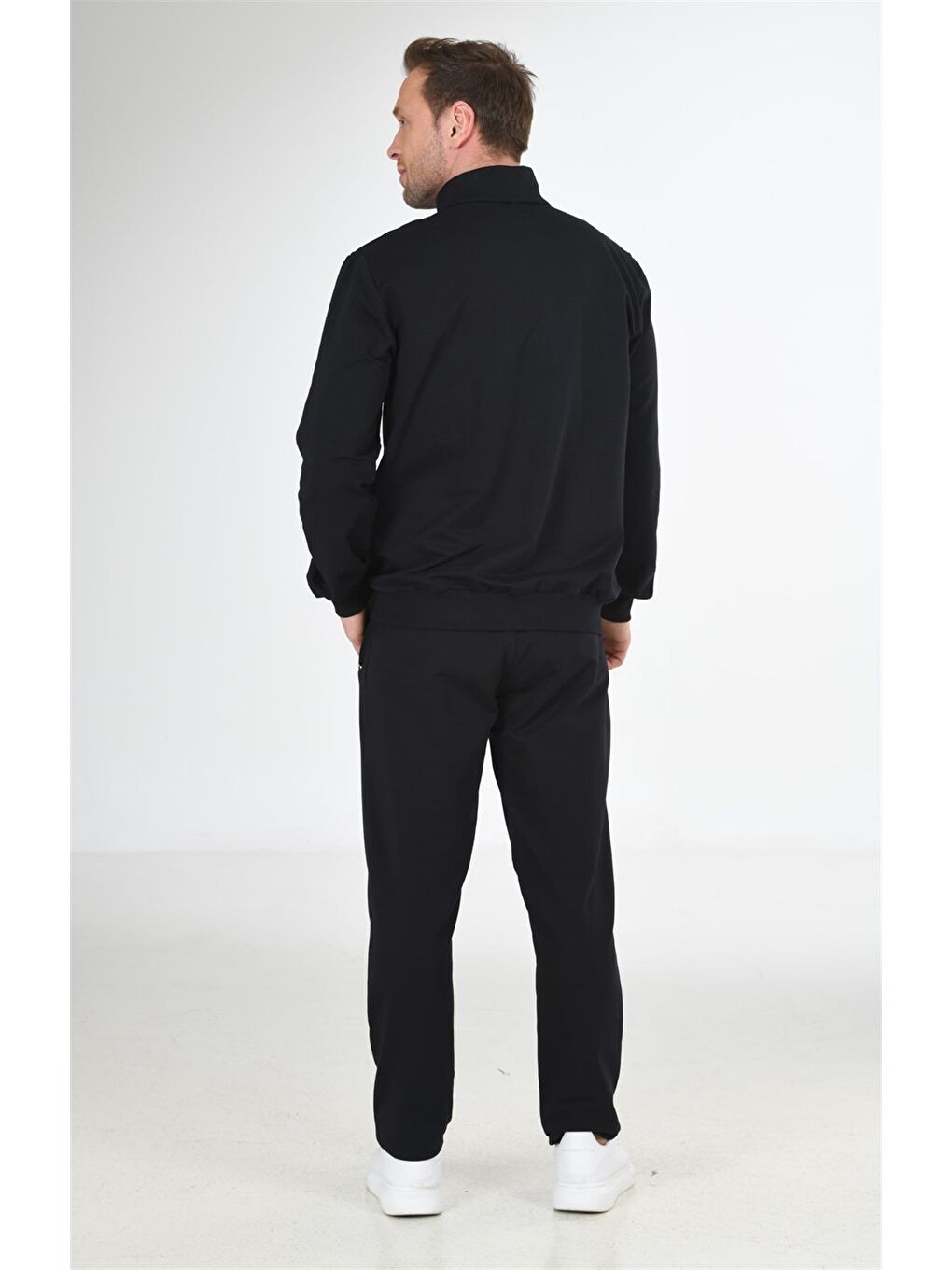 Lacivert Pamuklu Büyük Beden Erkek Eşofman Takımı 201514-3