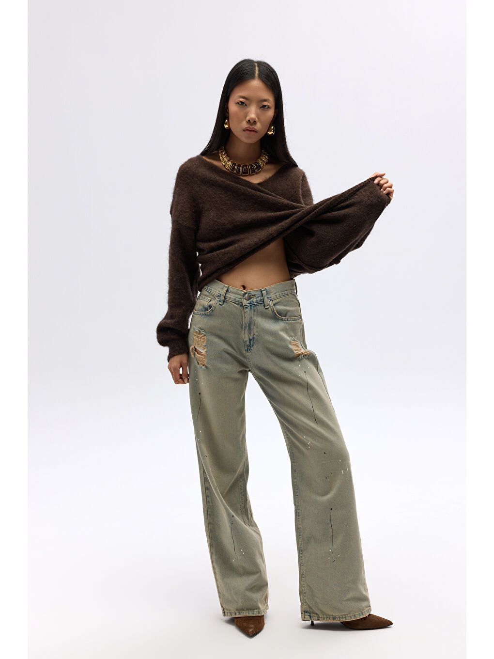 Touch Kirli Yeşil Jean Pantolon-5