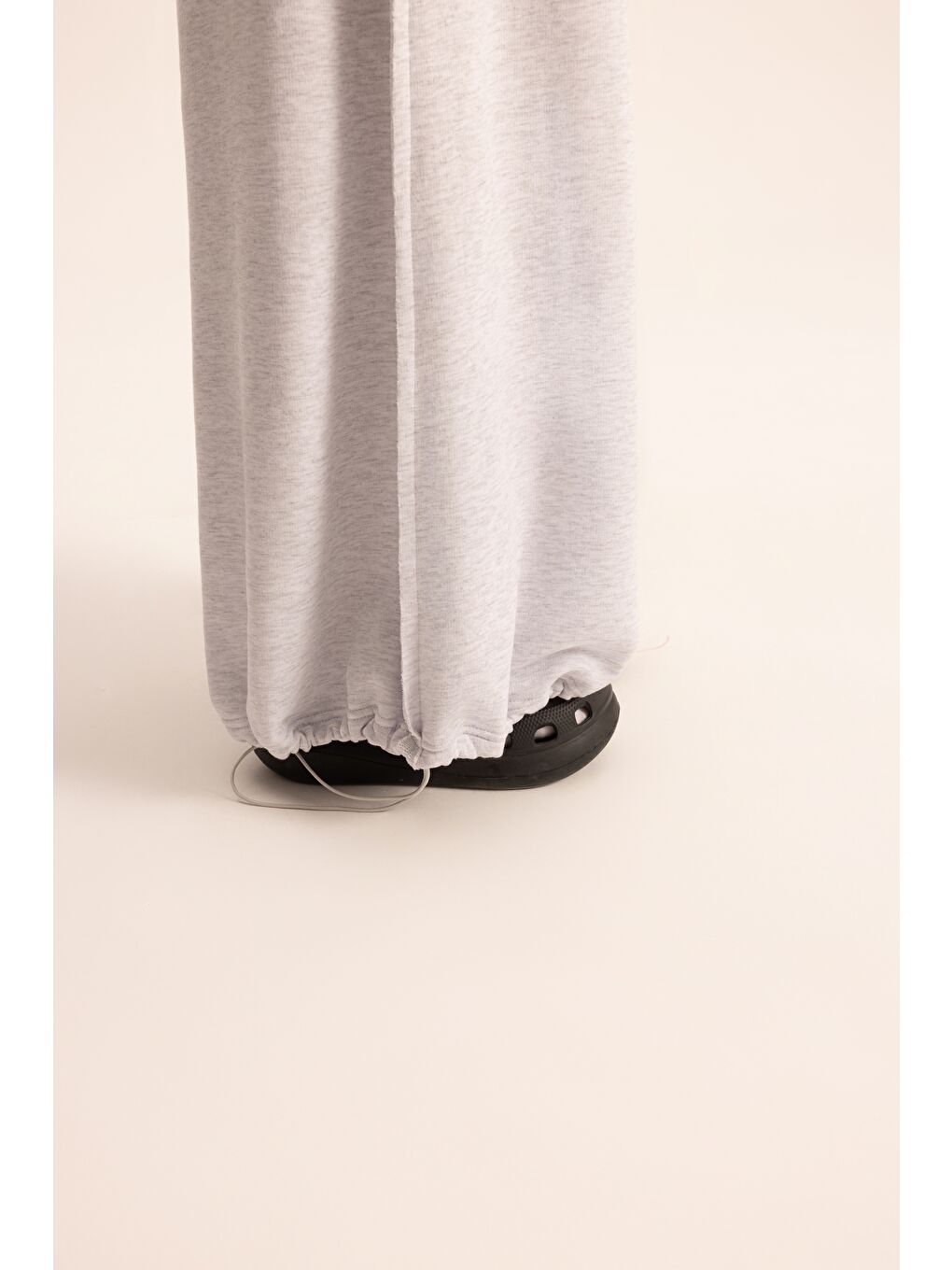 Beyaz Flex Karmelanj Oversize T-Shirt Eşofman Takım-7