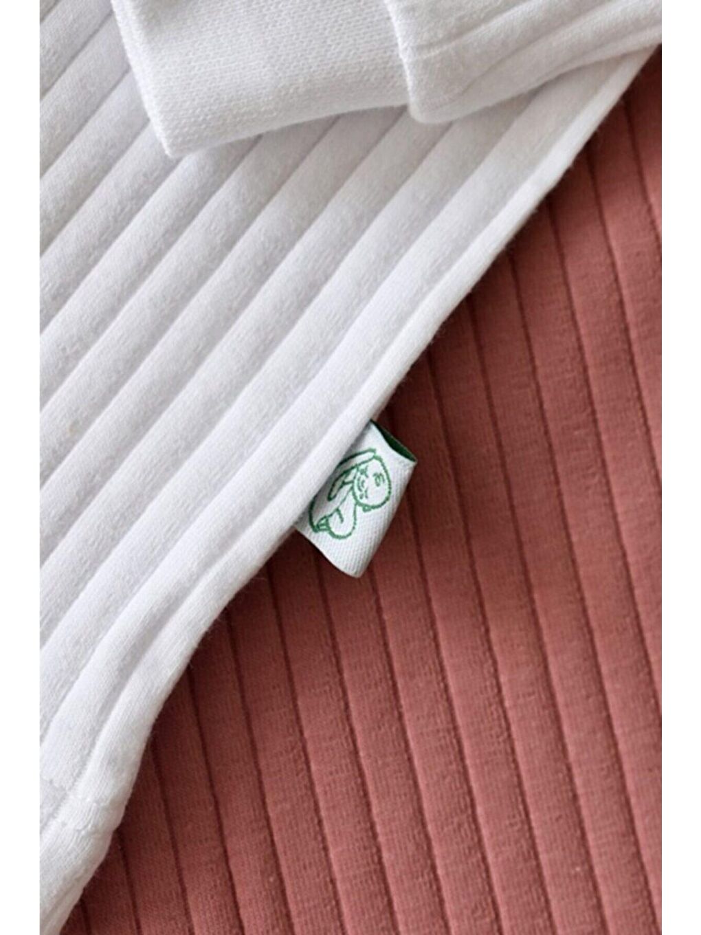 Beyaz Organik Ribana Alt&üst Bebek Takım - Csyr4511-6