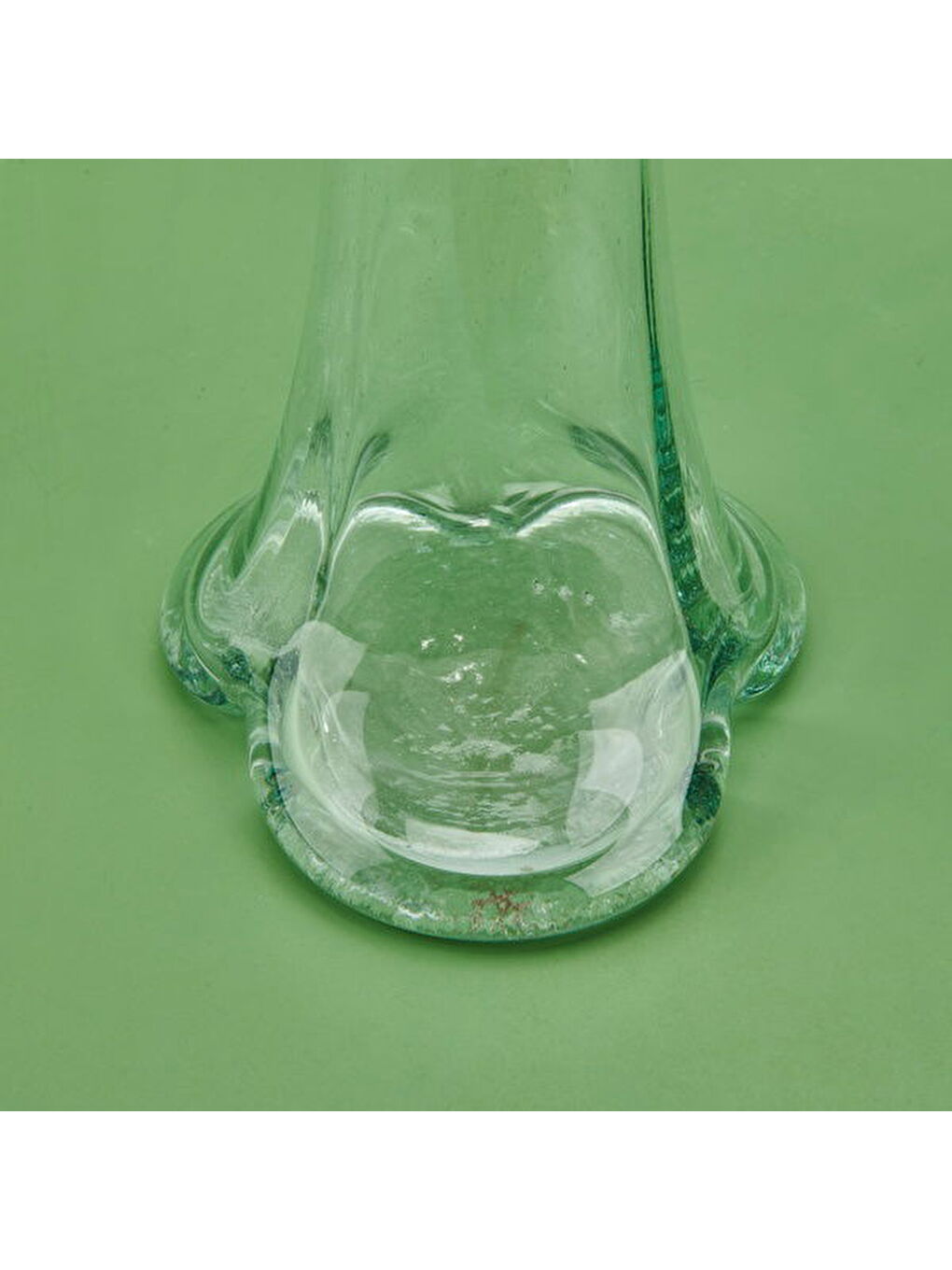 Renksiz Fil Ayağı Vazo - Şeffaf - 60 cm-2