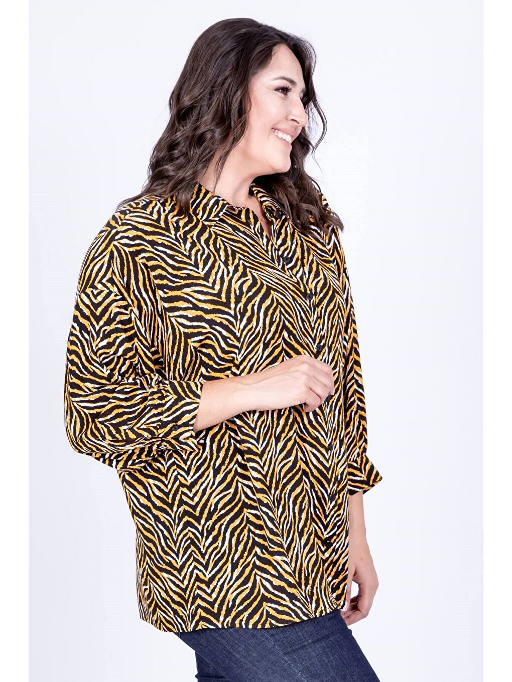 Sarı Oversize Gömlek-1