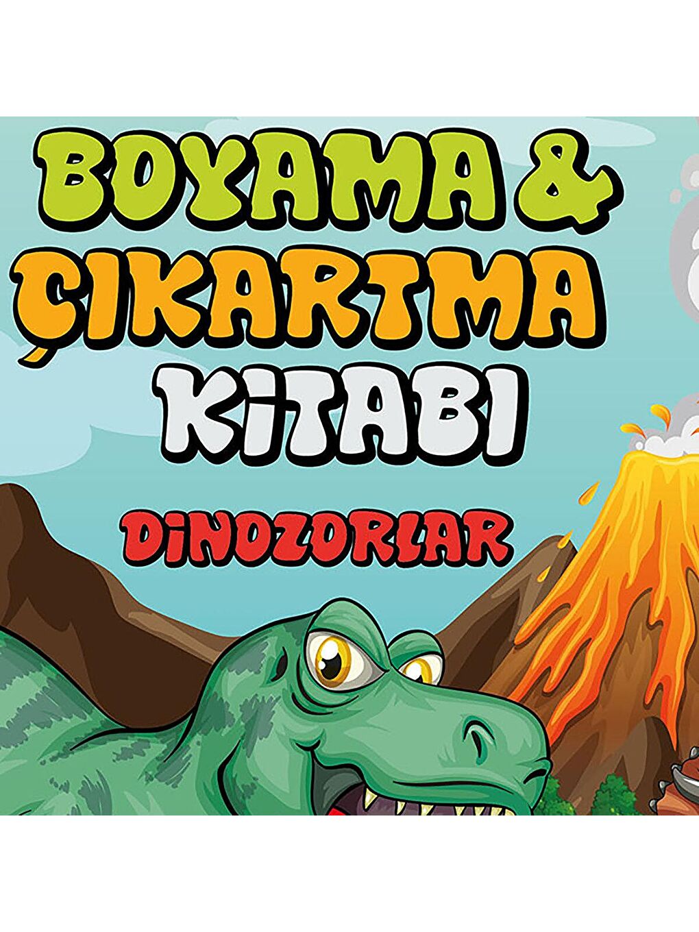 Çikolata Yayınevi Karışık Boyama Çıkartma Kitabı Dinozorlar 32 Çıkartma - 2