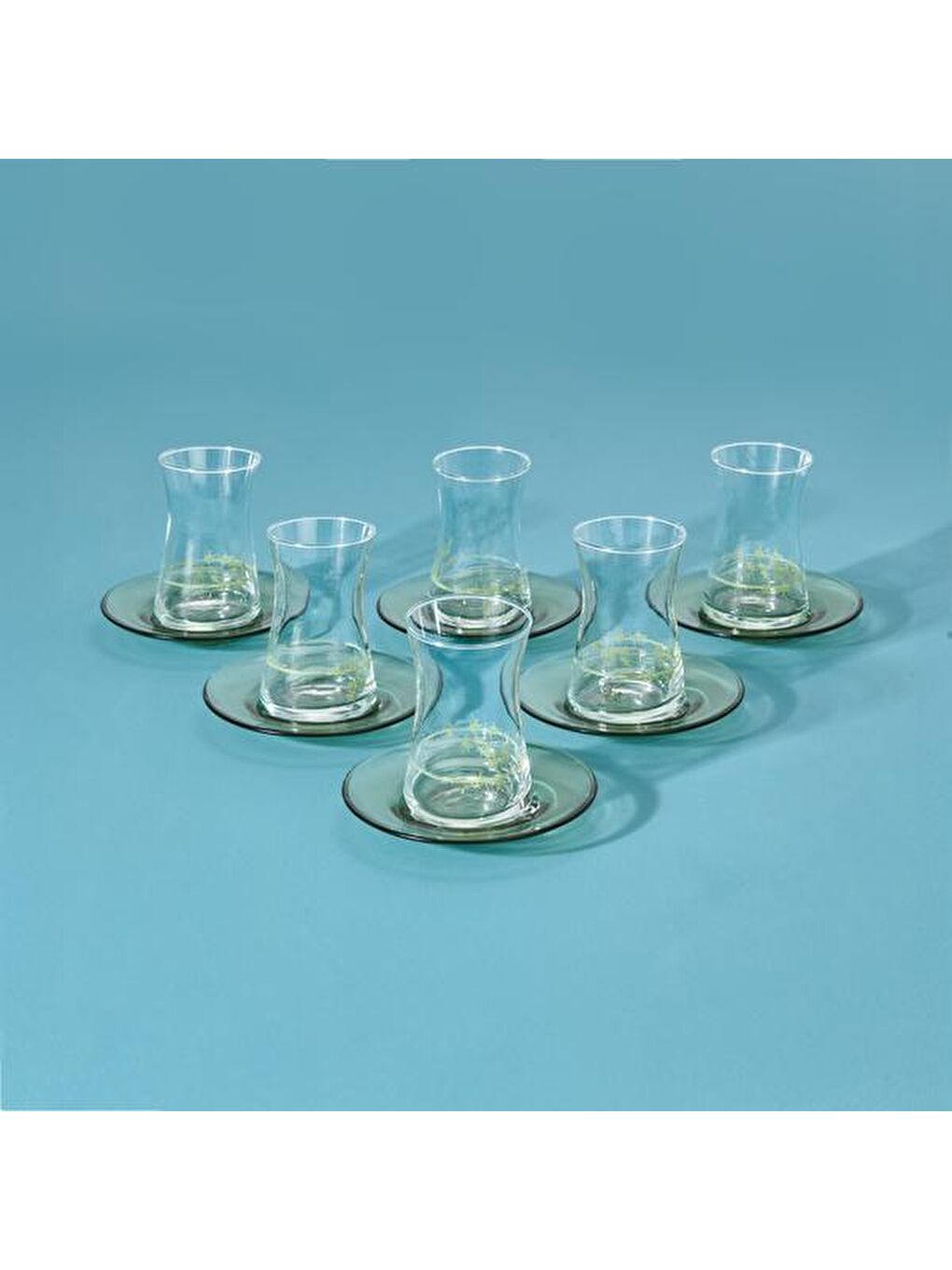 Karışık Kitchen Blad 12 Parça Çay Seti - Renkli - 130 ml-1