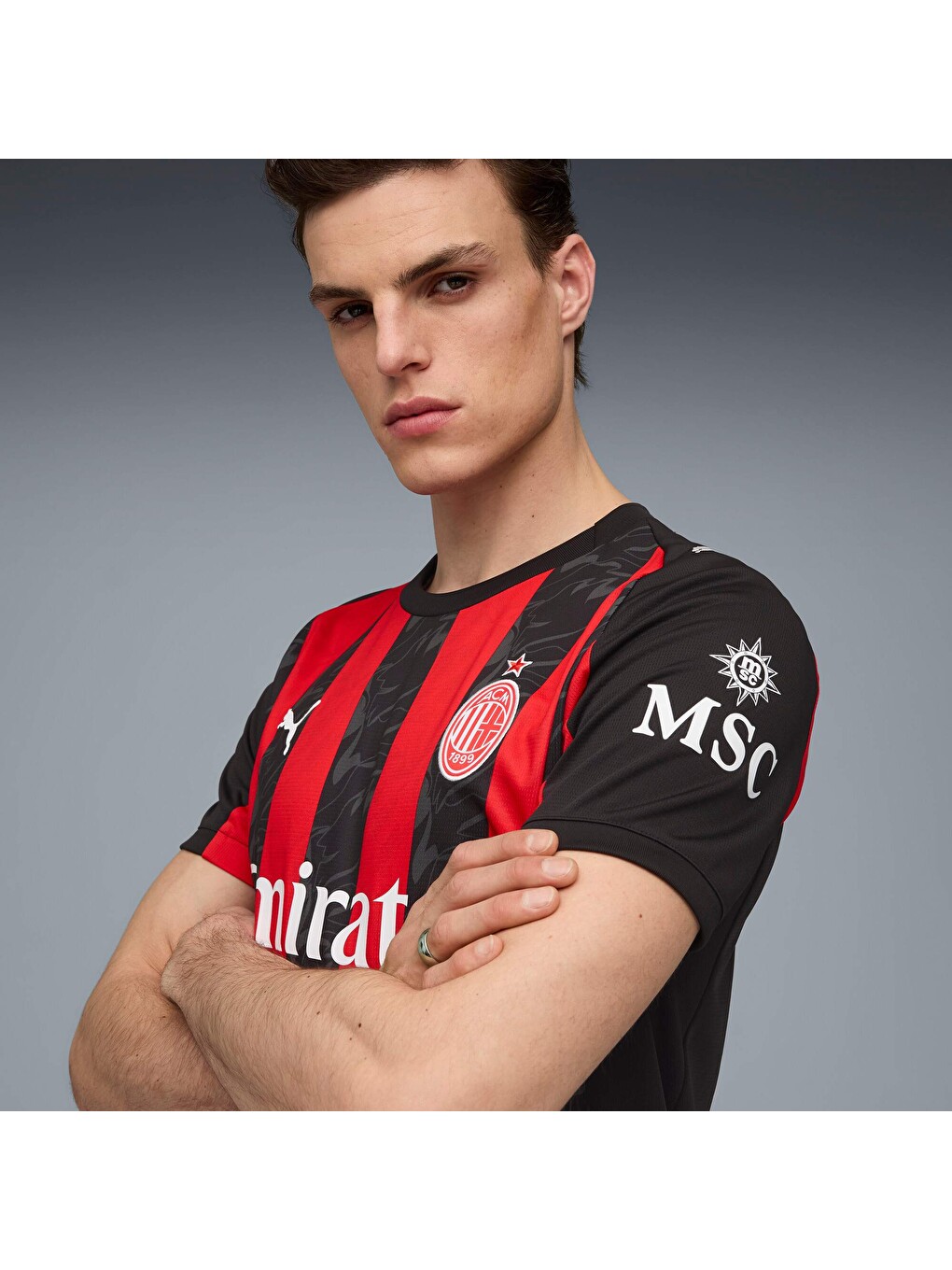 Kırmızı AC MILAN 25/26 Erkek İç Saha Forması-4