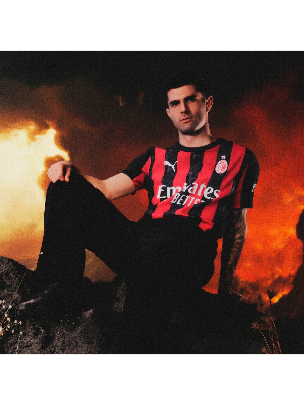 Kırmızı AC MILAN 25/26 Erkek İç Saha Forması-6