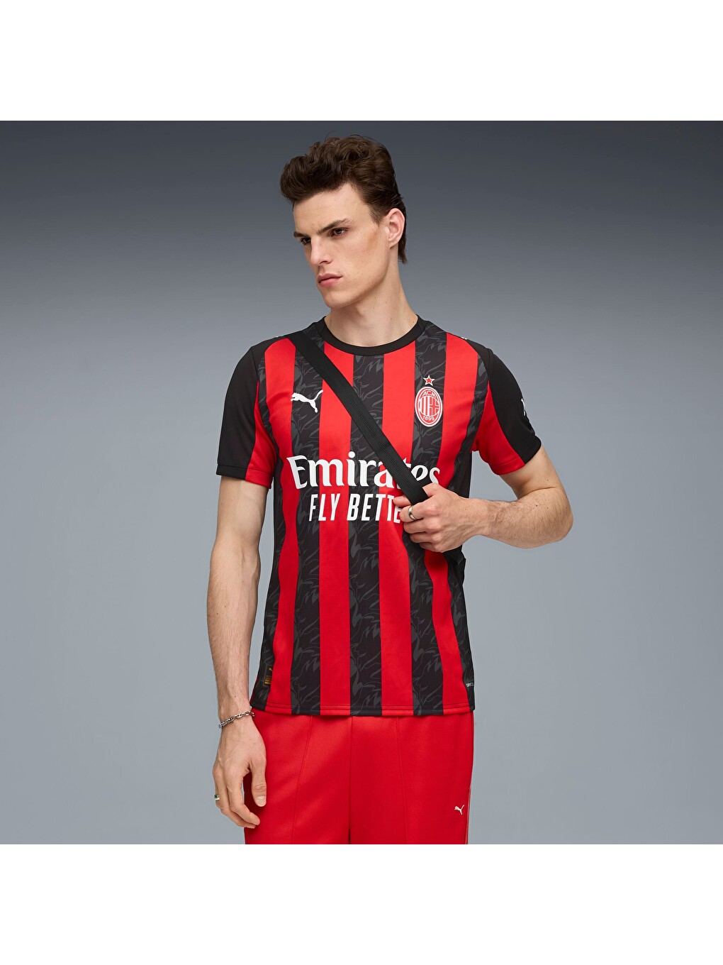 Kırmızı AC MILAN 25/26 Erkek İç Saha Forması-7
