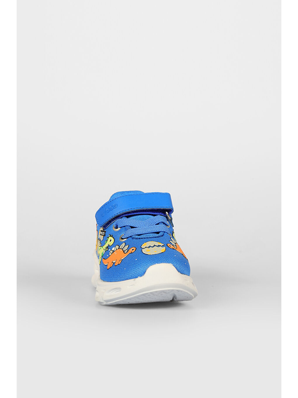 Dino Işıklı Erkek Bebek Saks Mavi Spor Ayakkabı-3
