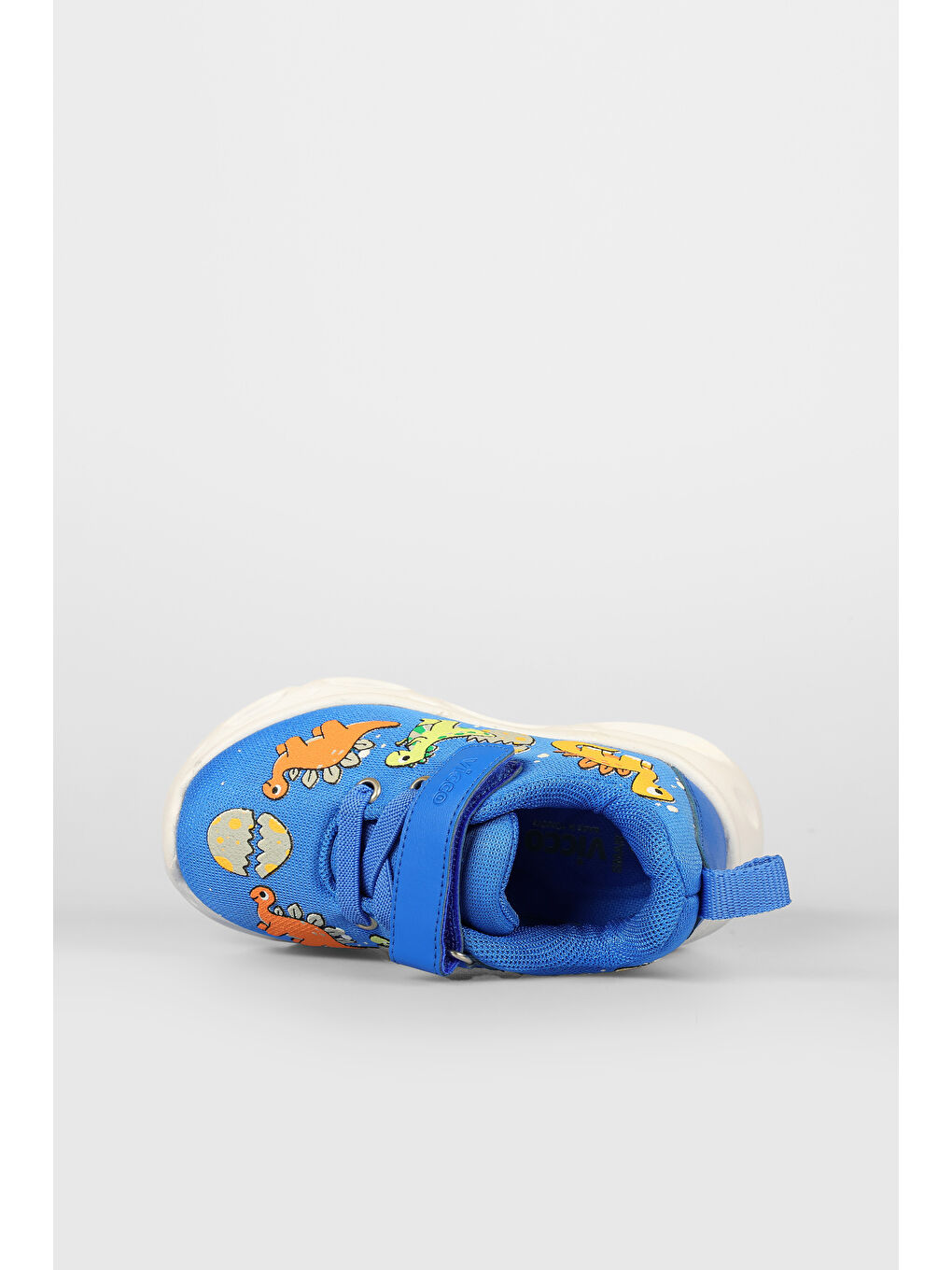 Dino Işıklı Erkek Bebek Saks Mavi Spor Ayakkabı-5