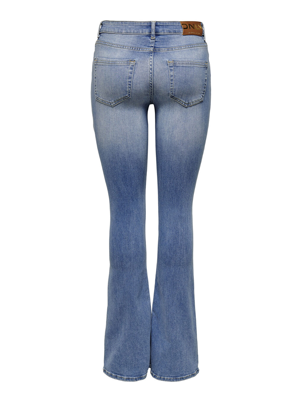 Only Mavi Onlblush Süper Streç Normal Bel İspanyol Paça Jeans Kadın Jean Pantolon 15245444 - 5