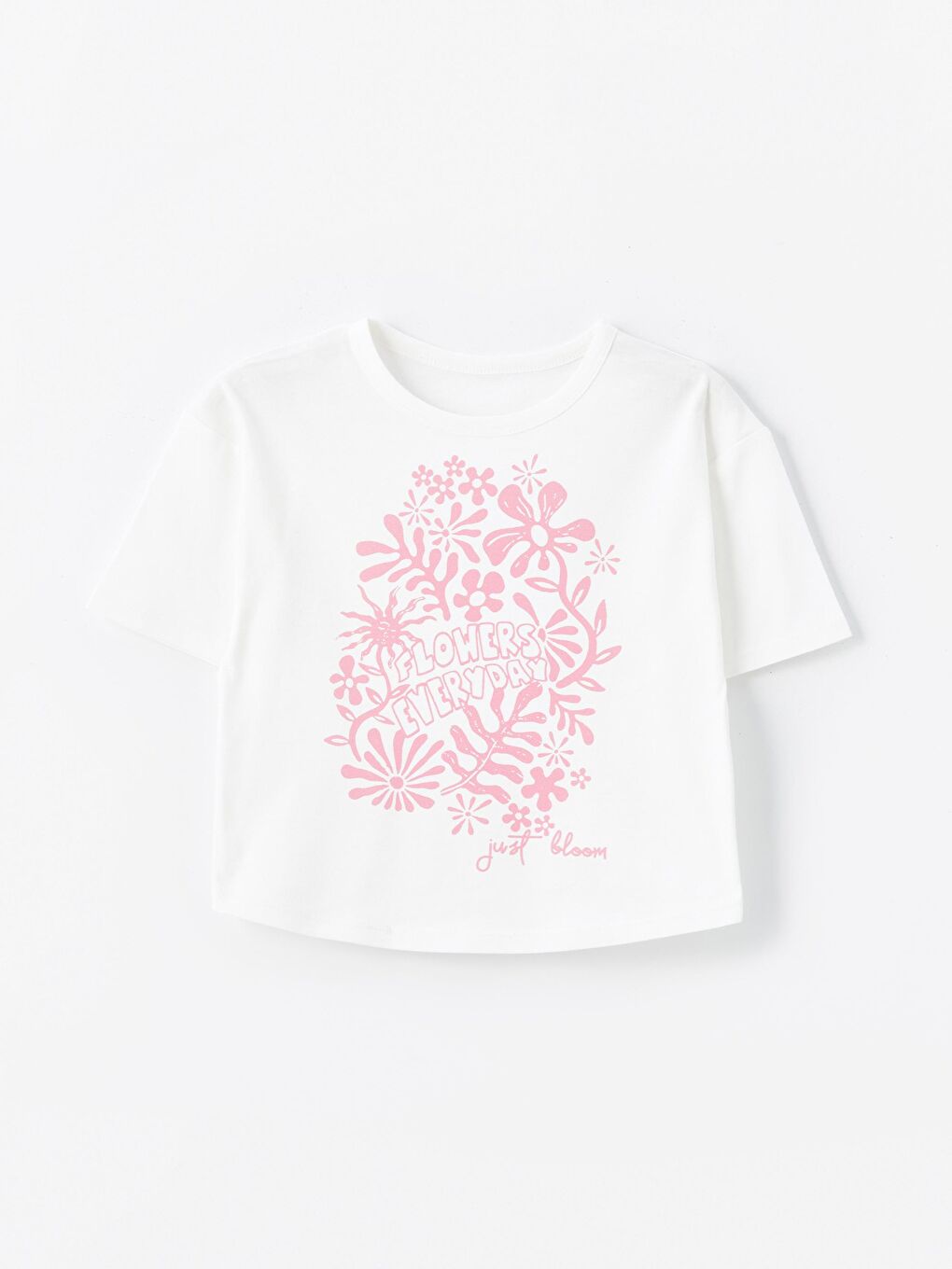 Dexia Pembe 3' lü Set - Örme Baskı Detaylı Tshirt - 1