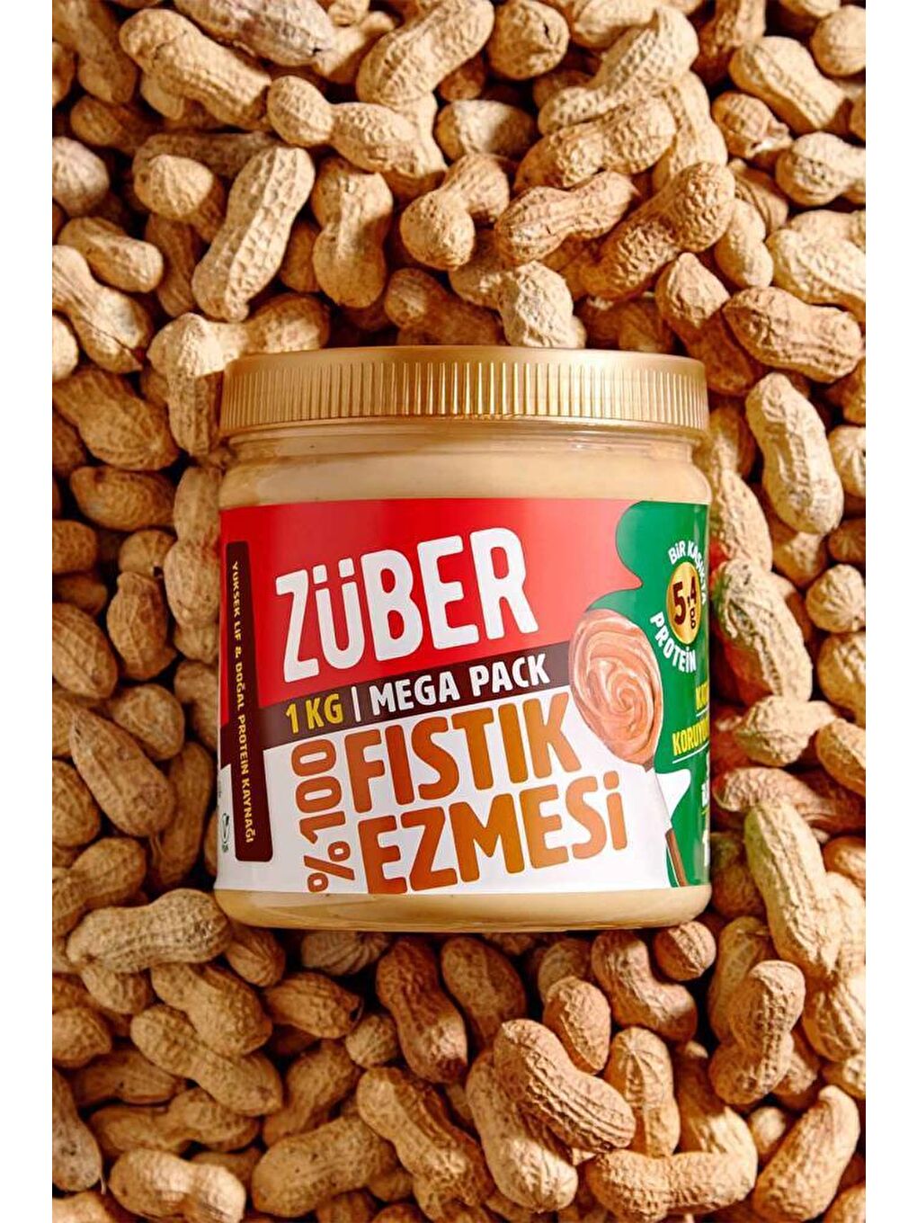 Züber Renksiz %100 Fıstık Ezmesi 1kg x1 Adet