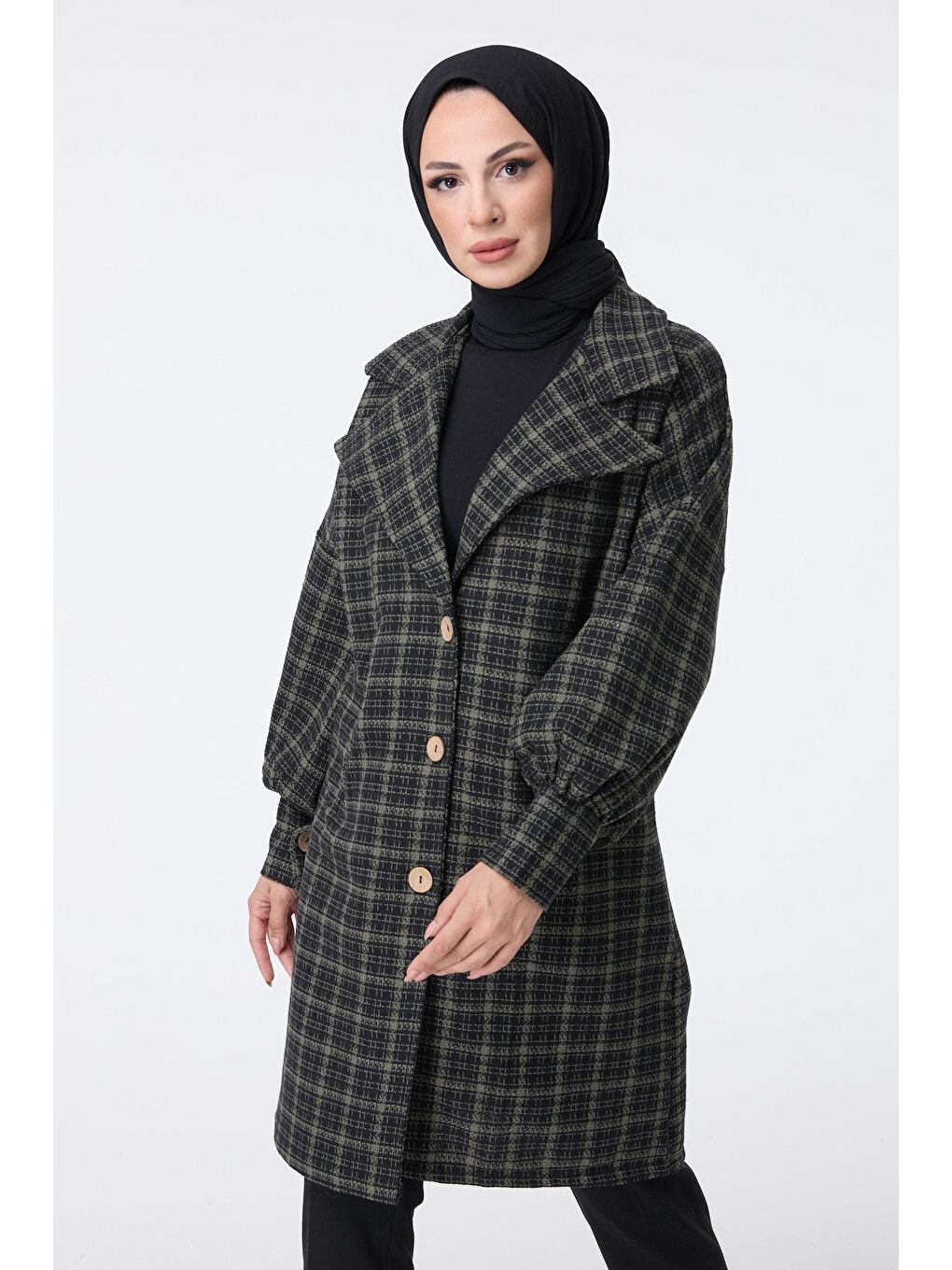 Orta Haki Kadın Trenç - 13026