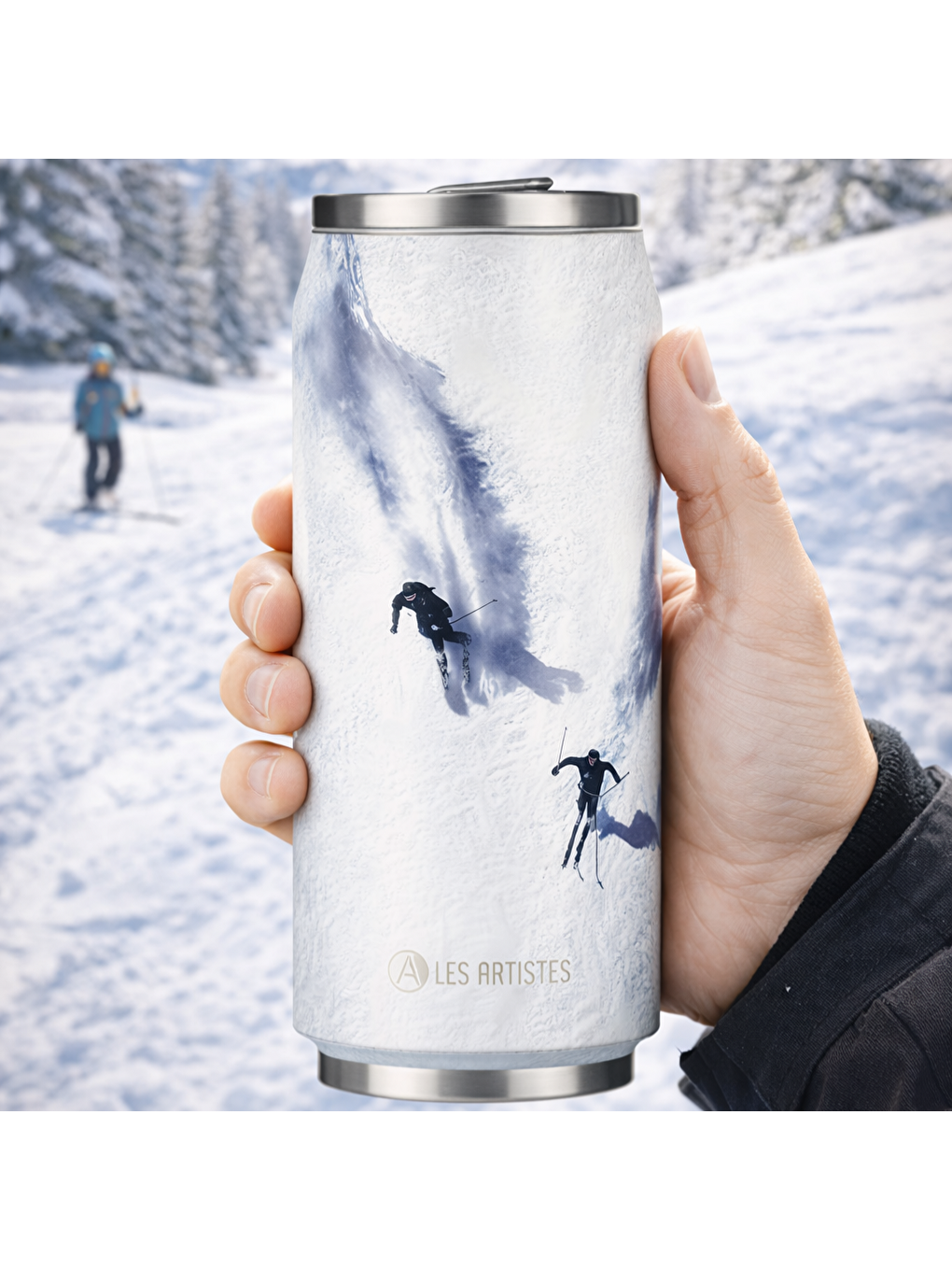 Karışık Isı Yalıtımlı Kutu Çelik Termos 500ml Ski-3