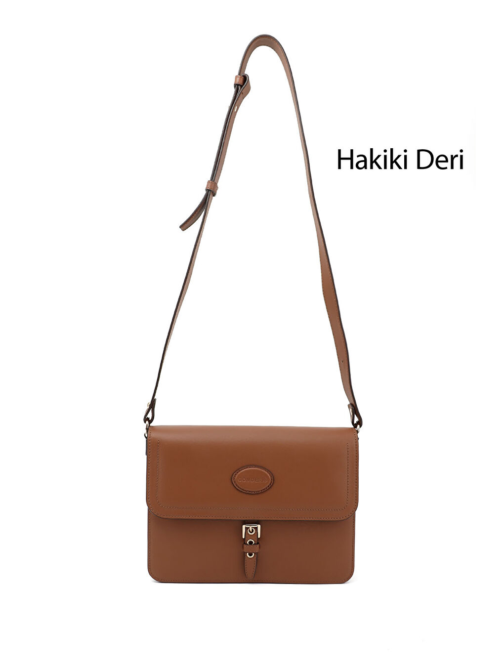 Kahverengi Kadın TABA Hakiki Deri Omuz Çantası