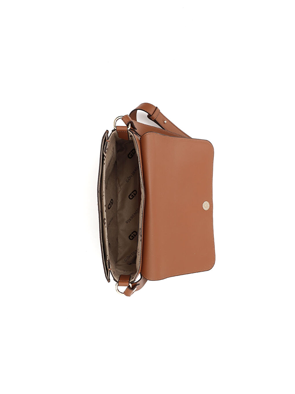 Kahverengi Kadın TABA Hakiki Deri Omuz Çantası-4