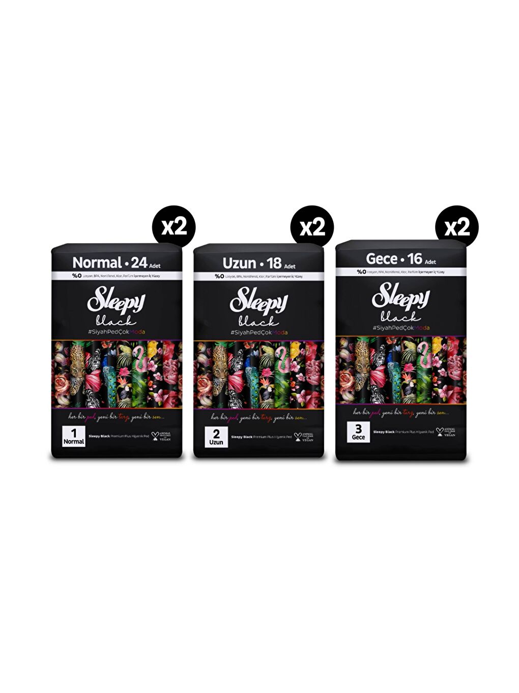 Black Premium Plus Hijyenik Ped Mega Fırsat Paketi 116 Adet-2