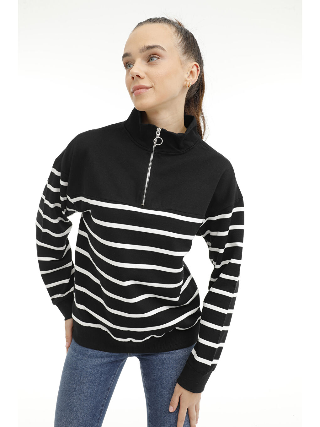 Kinetix WL RAYNE ÇZG 16GCX105 3PR Siyah Kadın Sweatshirt