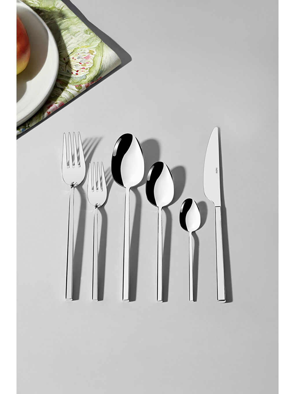 Gri Gloria Sade 6 Kişilik 36 Parça Kutulu Çatal Kaşık Bıçak Takımı-4