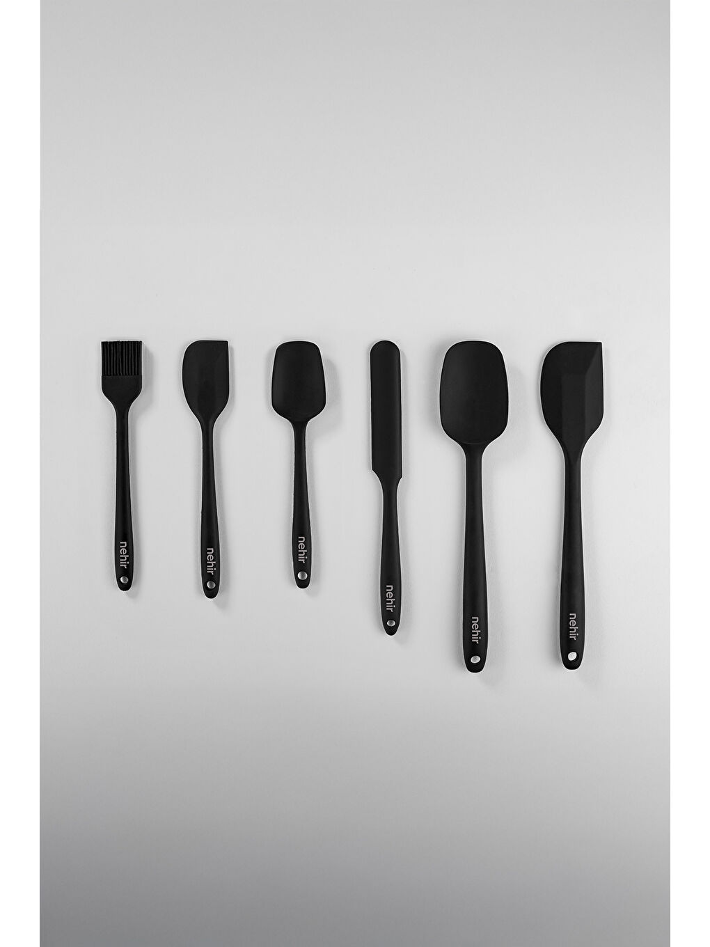 Siyah Lenora 6 Parça Silikon Servis Takımı-1