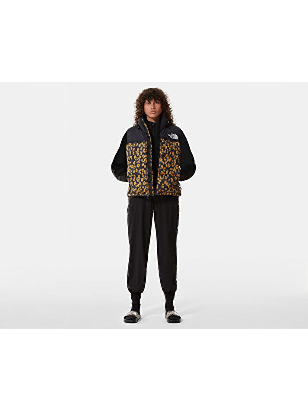 W Printed 1996 Retro Nuptse Vest Kadın Yeleği Nf0a5ıxl28a1 Siyah-11