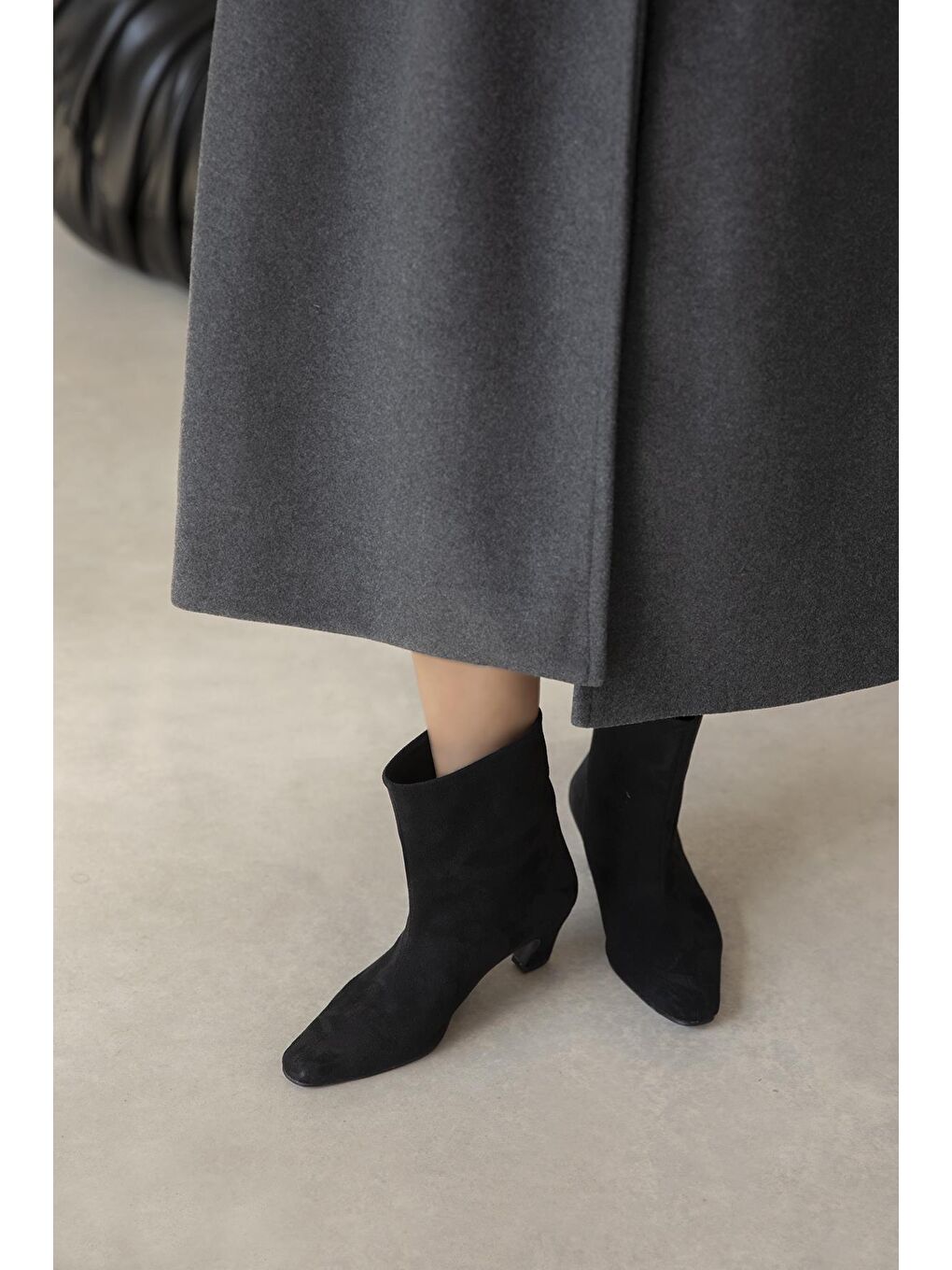 Viva Kadın Süet Bot Siyah