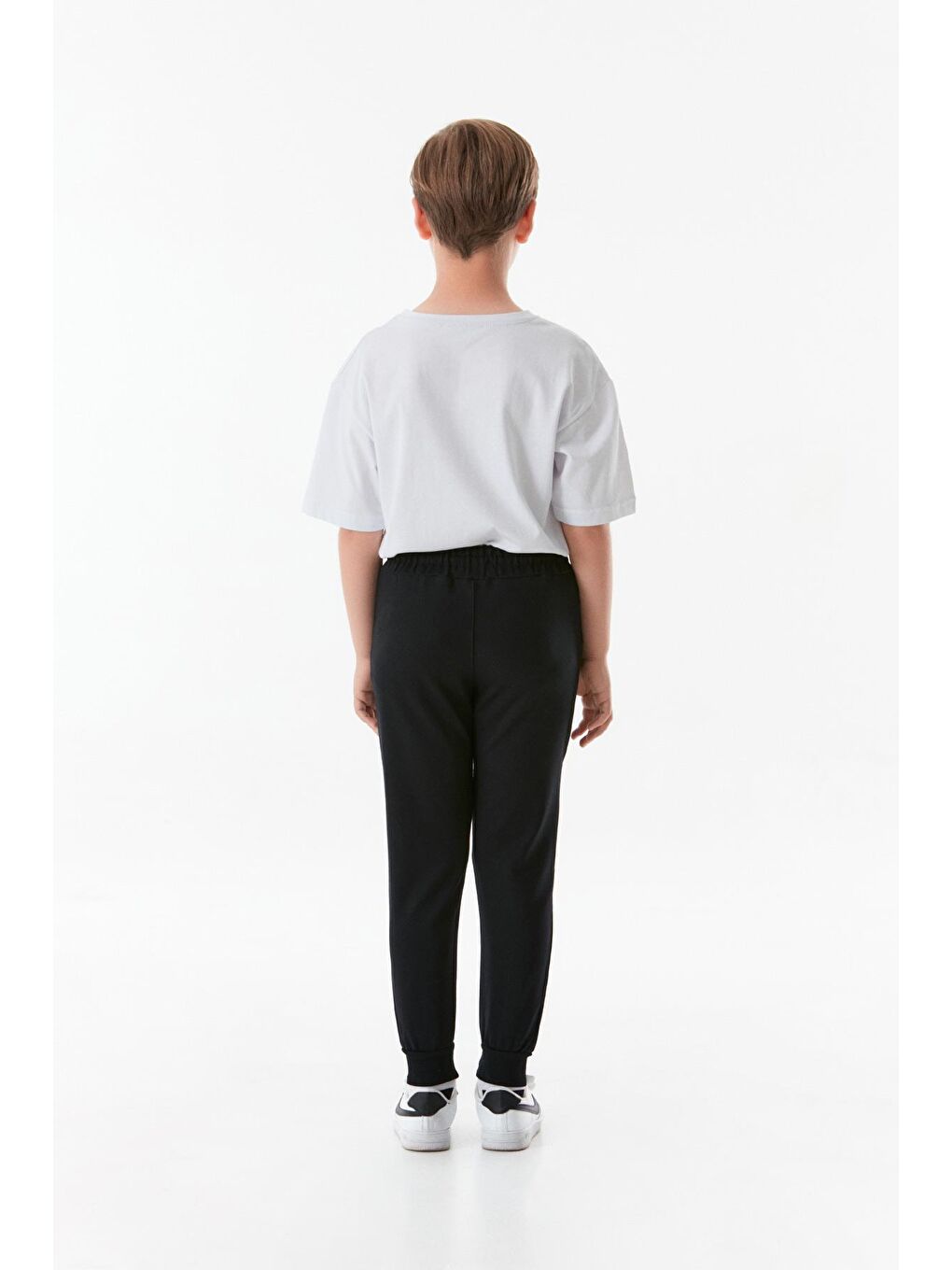 Lacivert Baskılı Beli Lastikli Jogger Erkek Çocuk Eşofman Altı-4