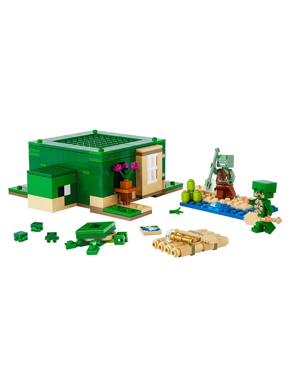 Lego Renksiz Minecraft Kaplumbağa Plaj Evi 21254 - 1