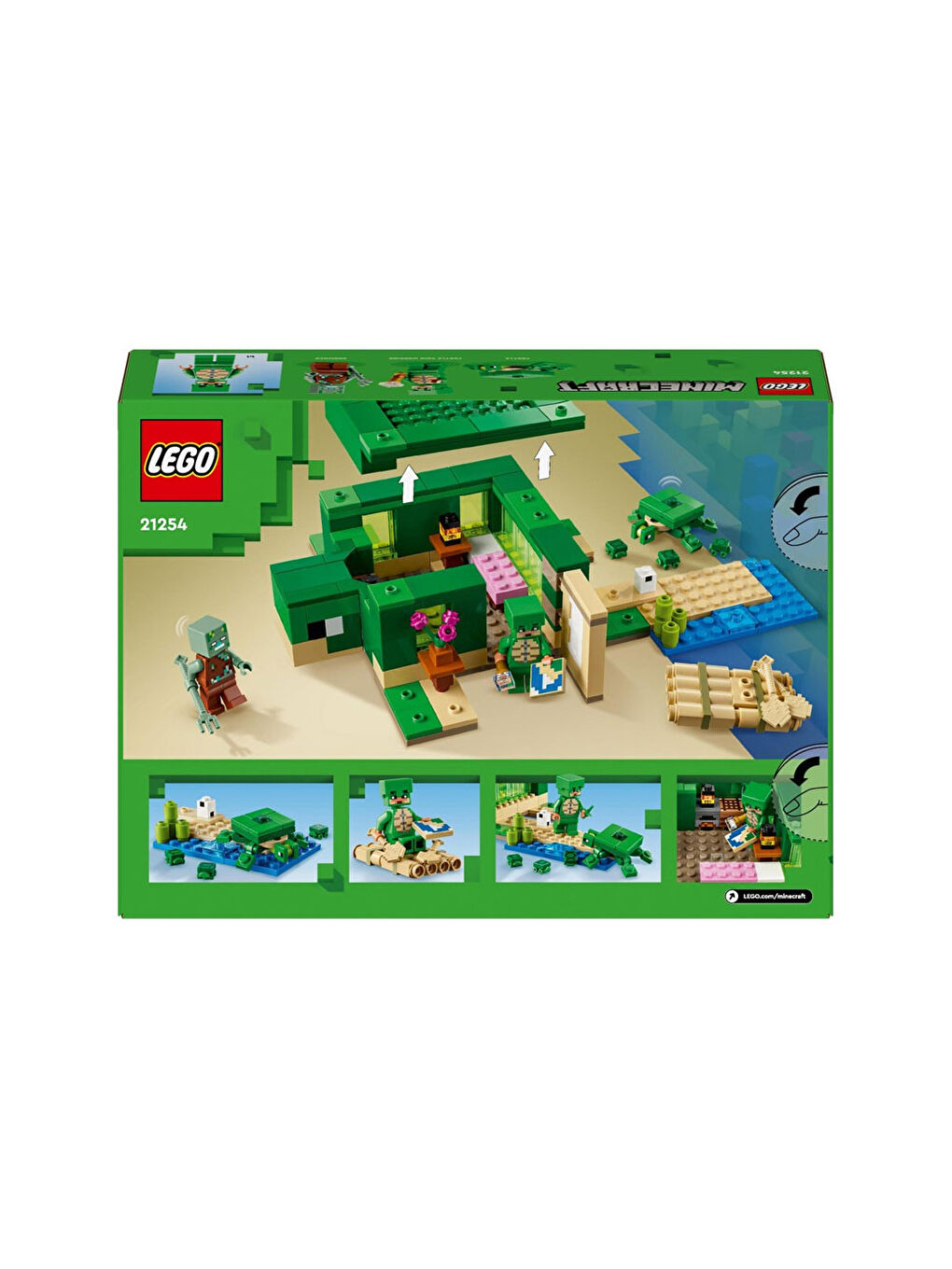 Lego Renksiz Minecraft Kaplumbağa Plaj Evi 21254 - 2