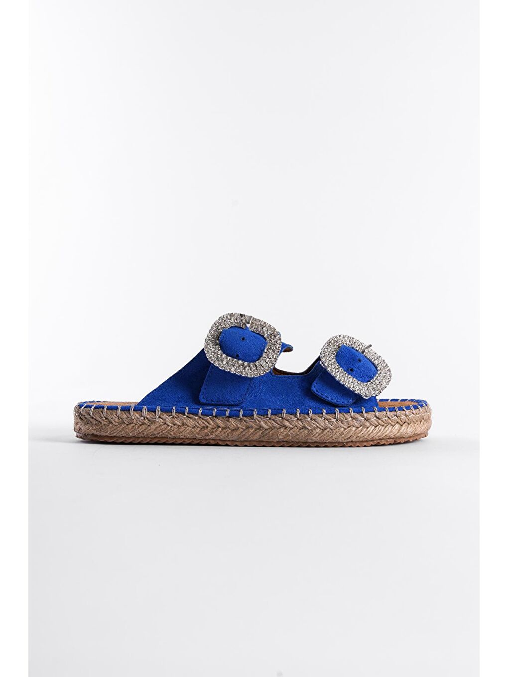 Capone Outfitters Mavi Taşlı Kadın Espadril Terlik - 1