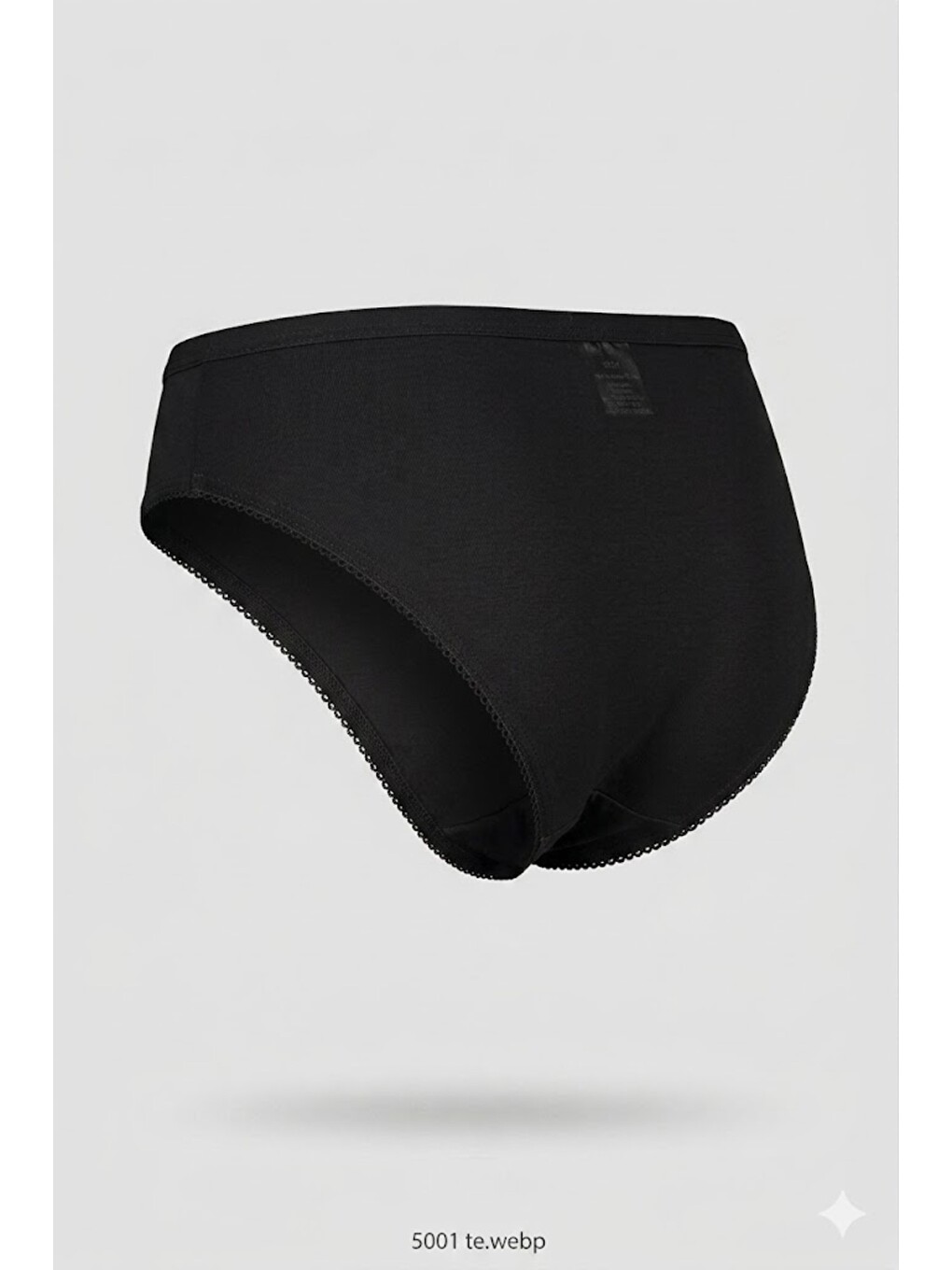 3'Lü Paket Bikini Külot 5001 Siyah-2