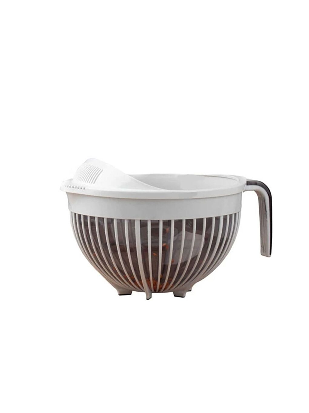 Karışık Qlüx İdeas Qmix Pirinç Süzgeci Fil Dişi 3000ml 22cm