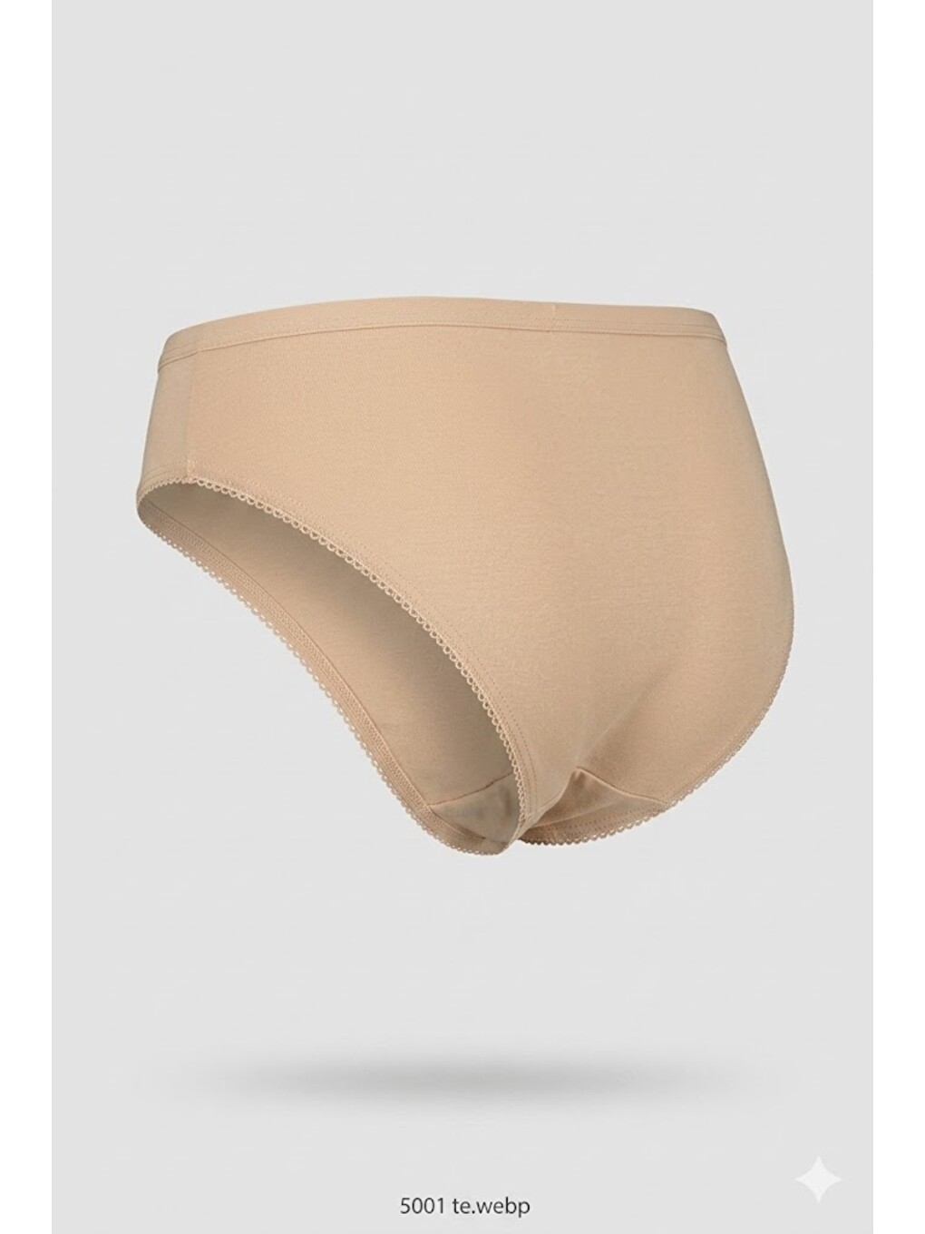Bej 3'Lü Paket Bikini Külot 5001 Ten-2