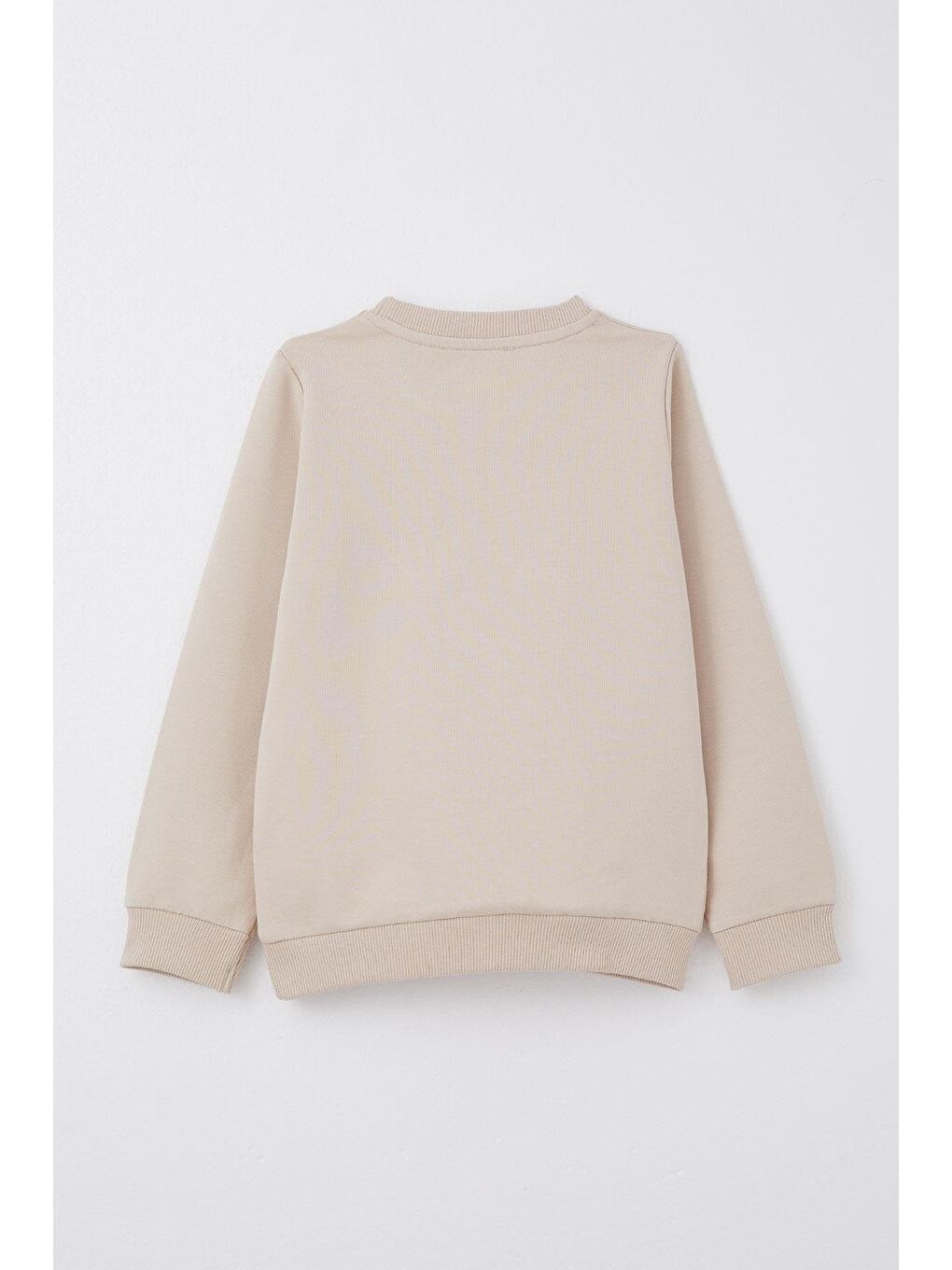 Kız Çocuk Eşofman Takım Sevgi Temalı Yazı Nakışlı Bej (1-3 Yaş)-3