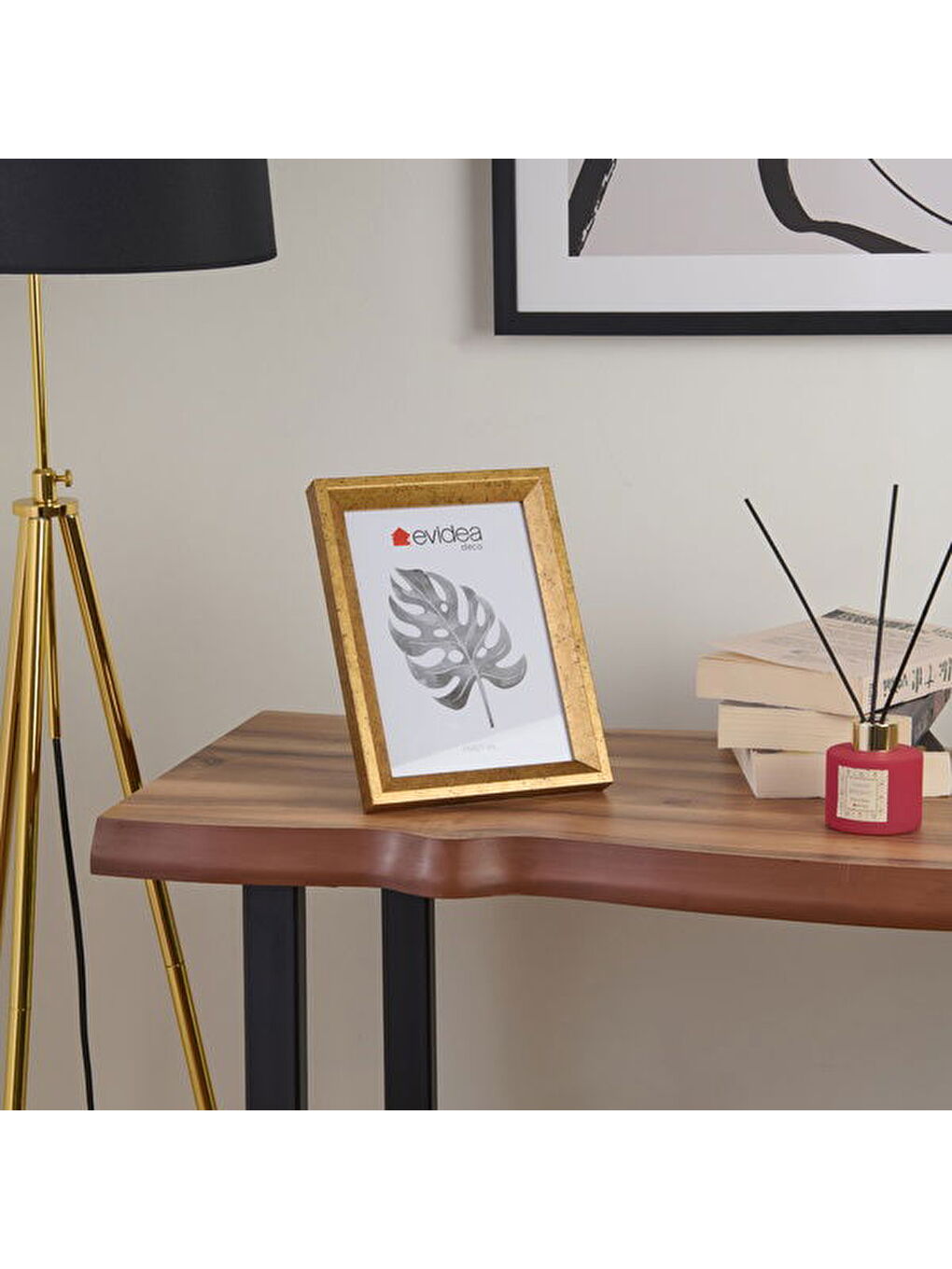 Sarı Deco Dandelion Çerçeve - Gold - 15x21 cm-3